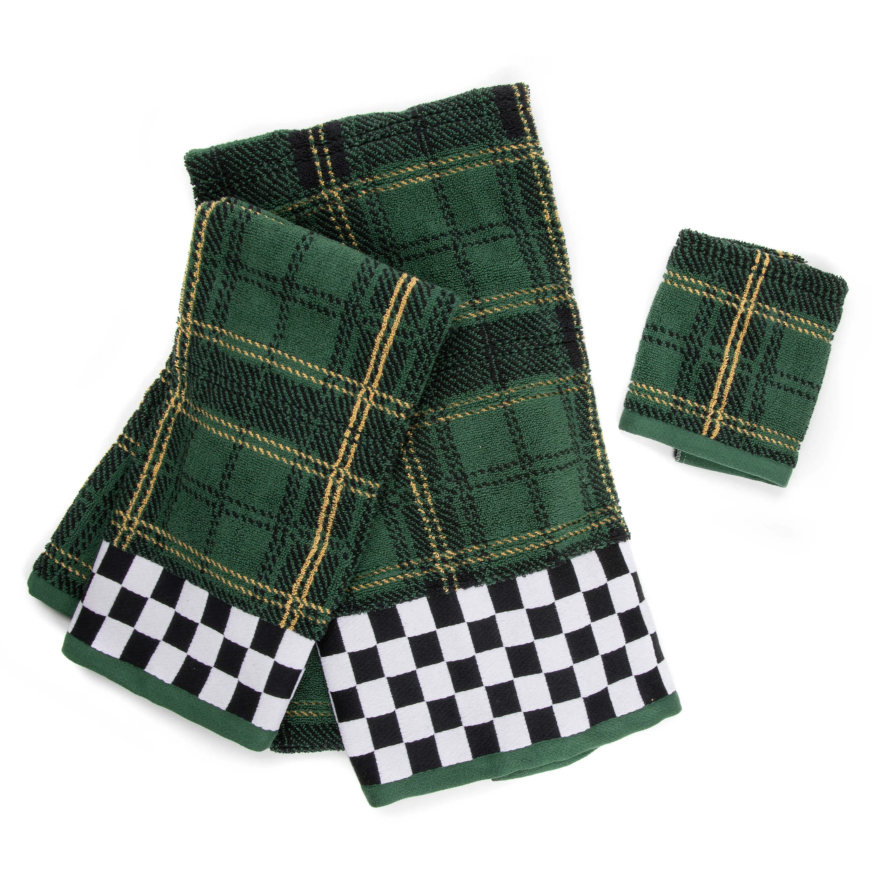 Evergreen Plaid Washcloth
