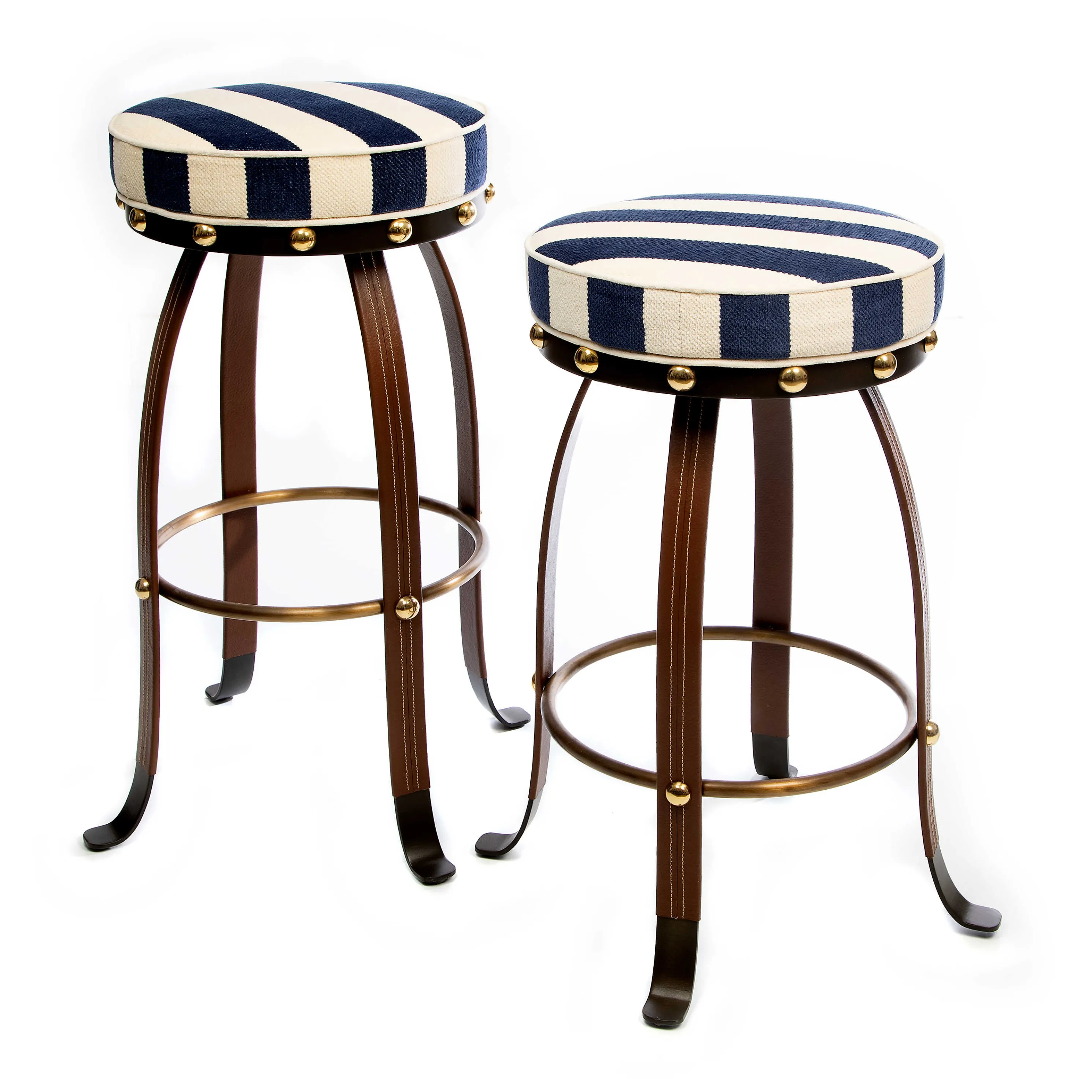 Flatiron Bar Stool - Navy