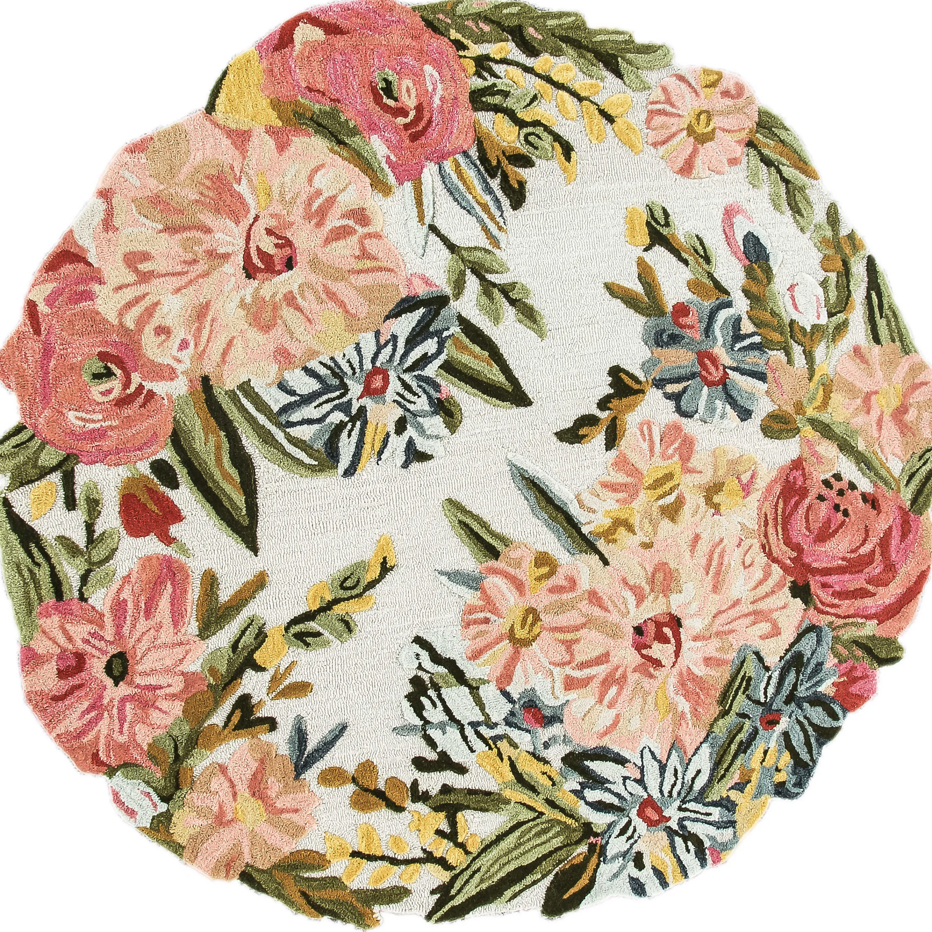 Flower Garden Rug - 6' Round