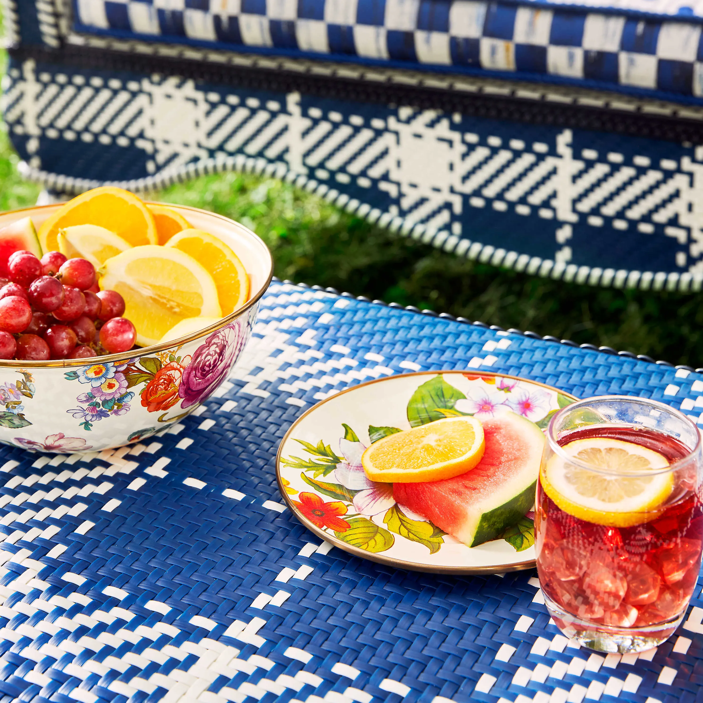 Flower Market Appetizer Plates - Set Of 4