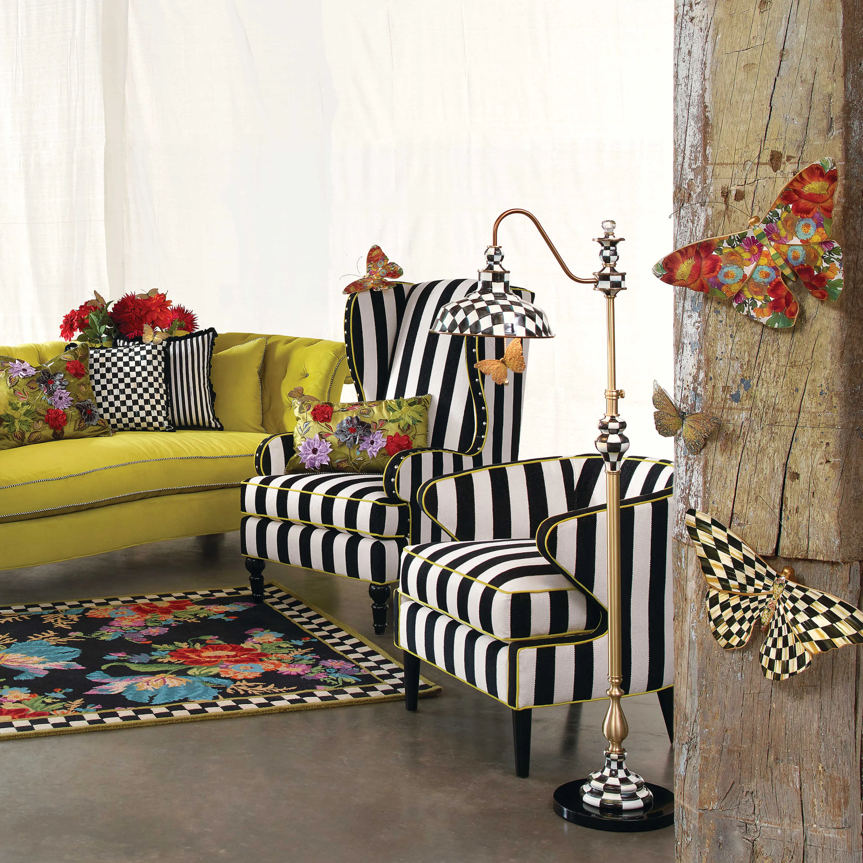 Flower Market Butterfly Wall Decor