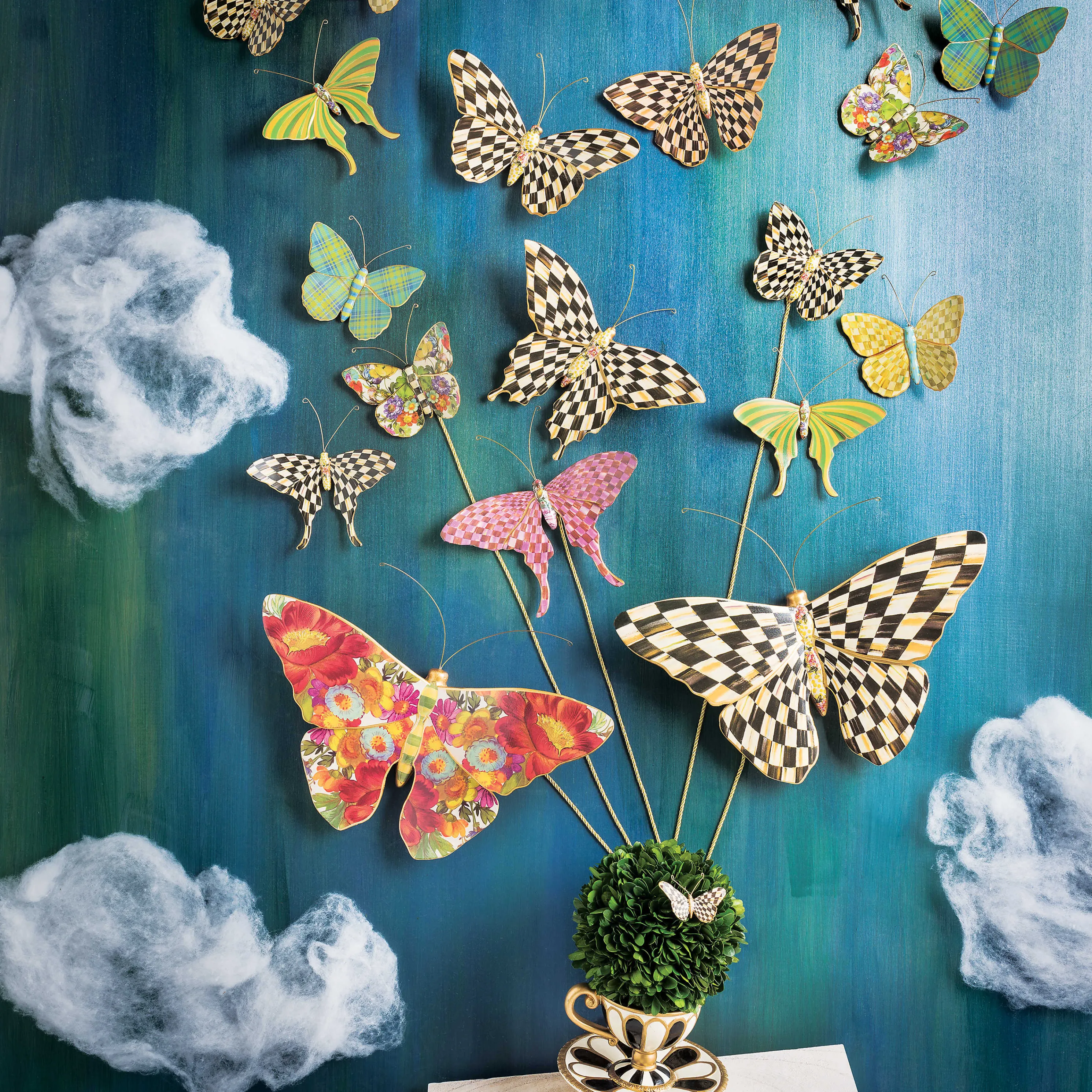 Flower Market Butterfly Wall Decor