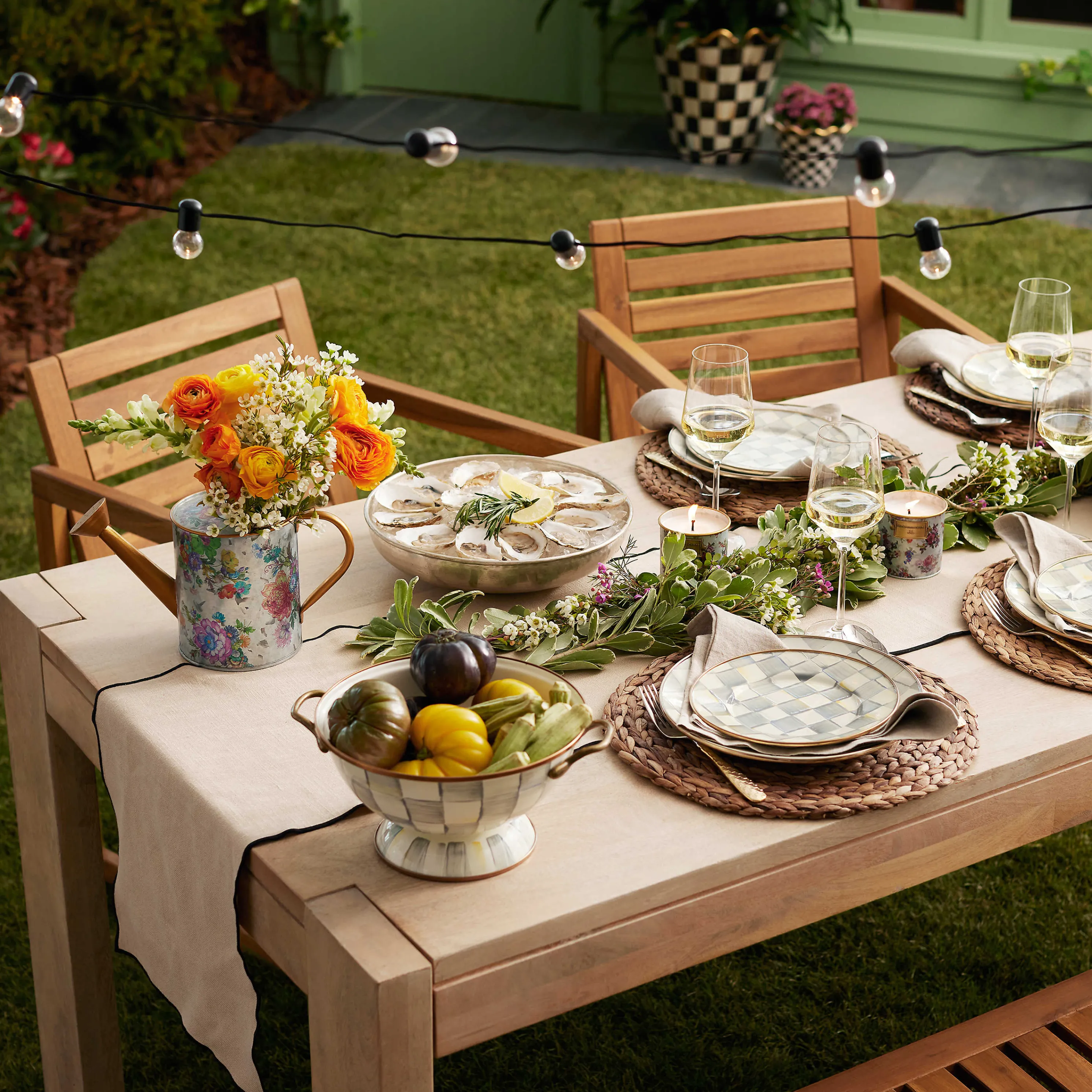 Flower Market Citronella Candles - Small - Set Of 2