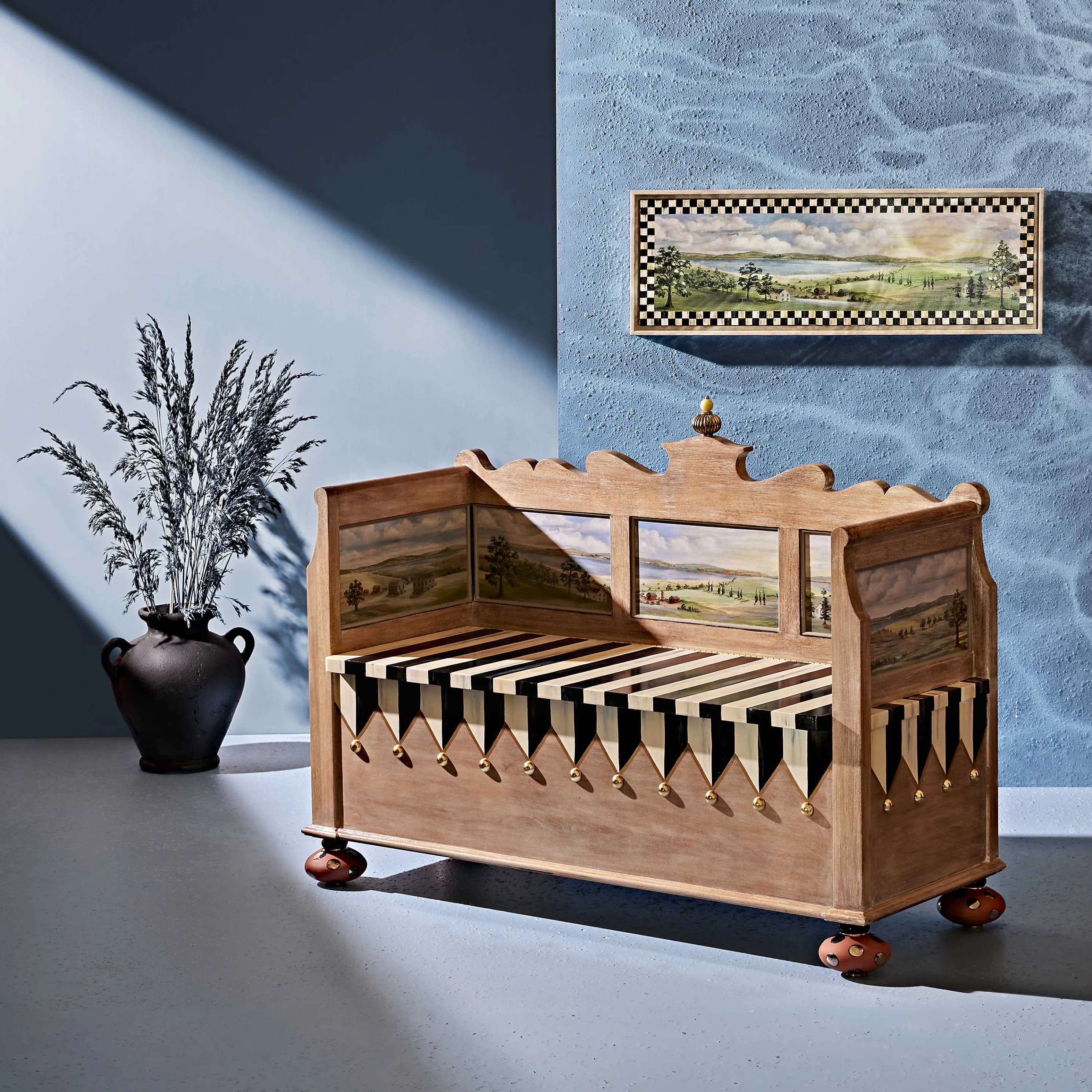 Landscape Blanket Bench