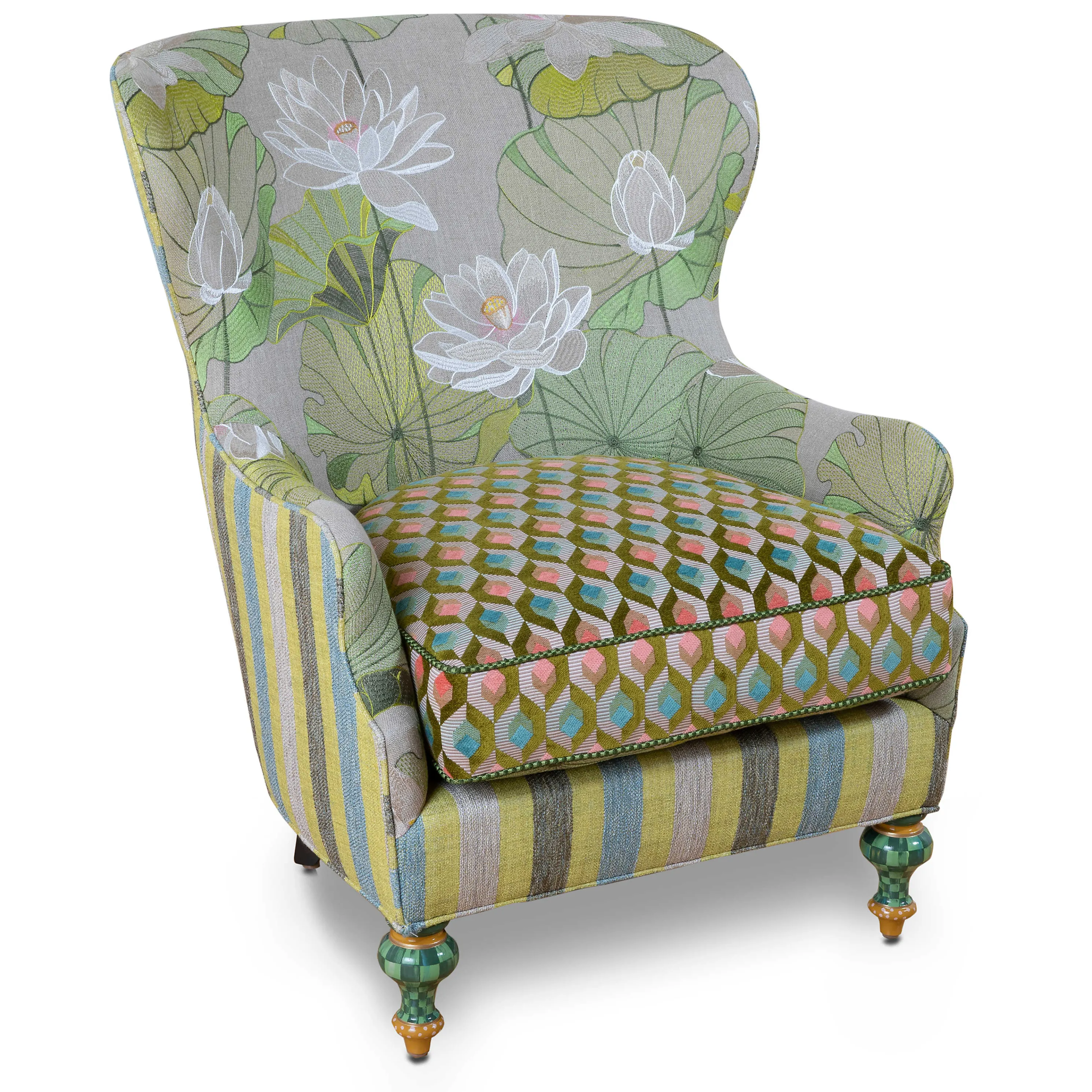 Lily Pond Wing Chair