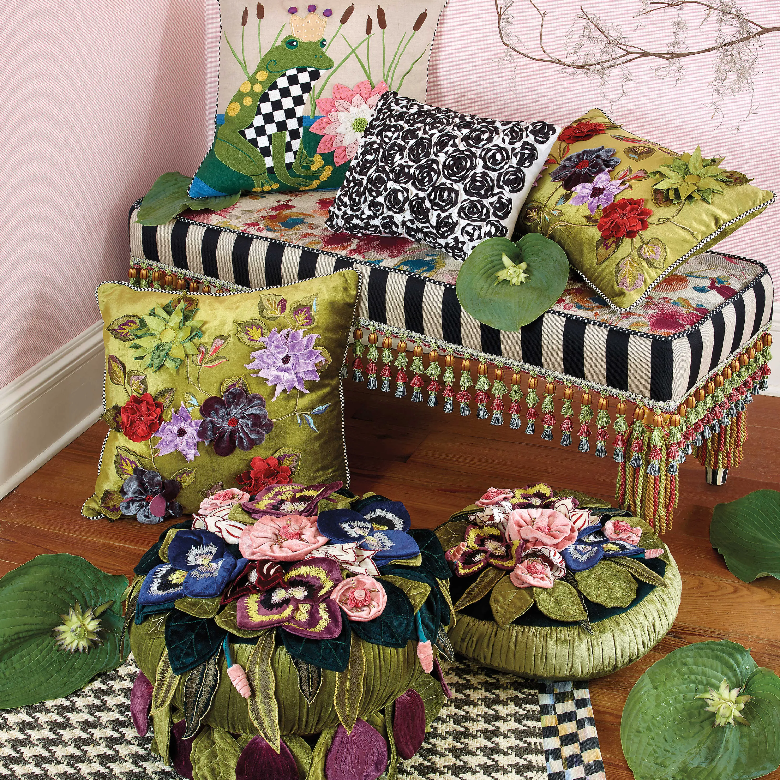Moonlight Garden Footstool