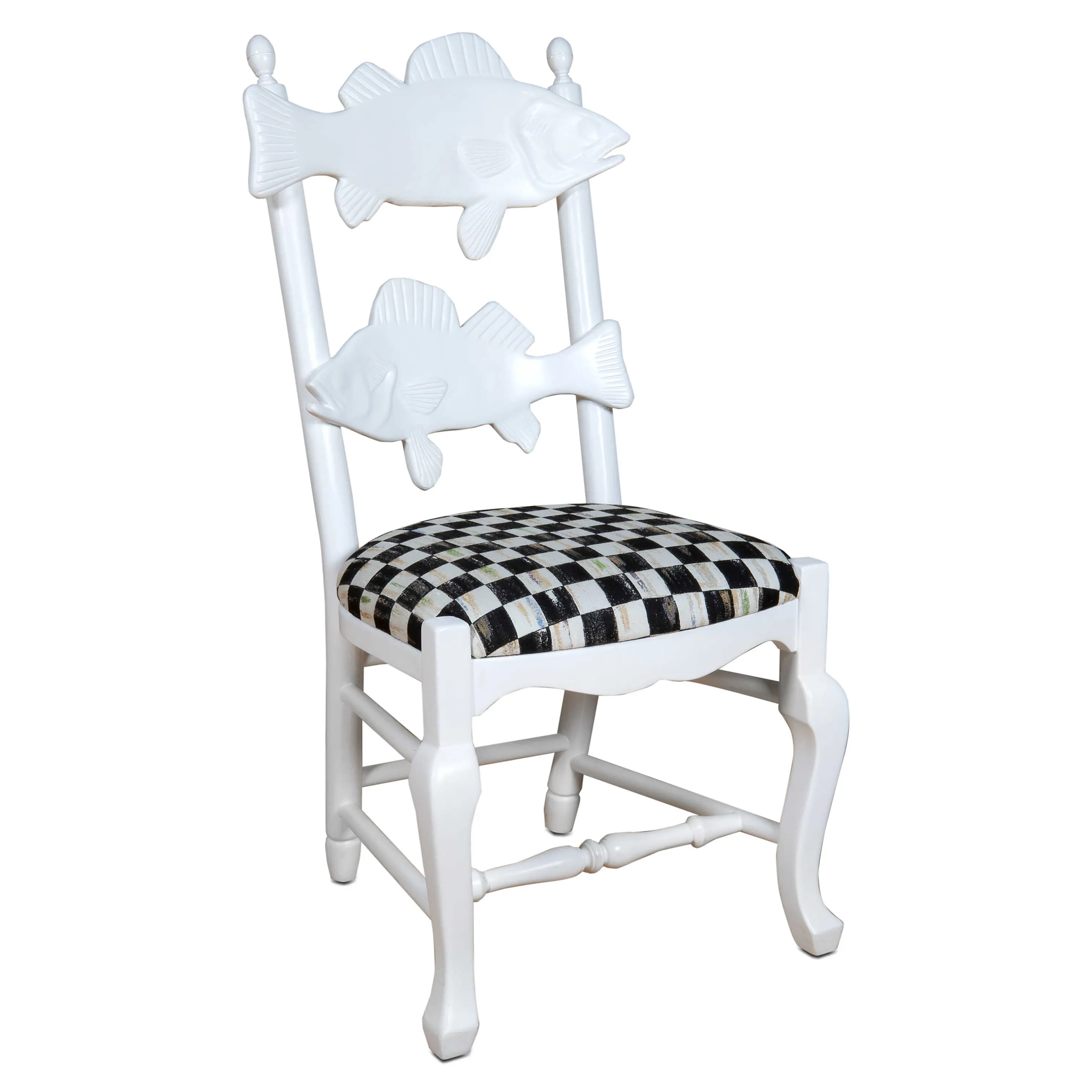 Outdoor Fish Chair - Courtly Check