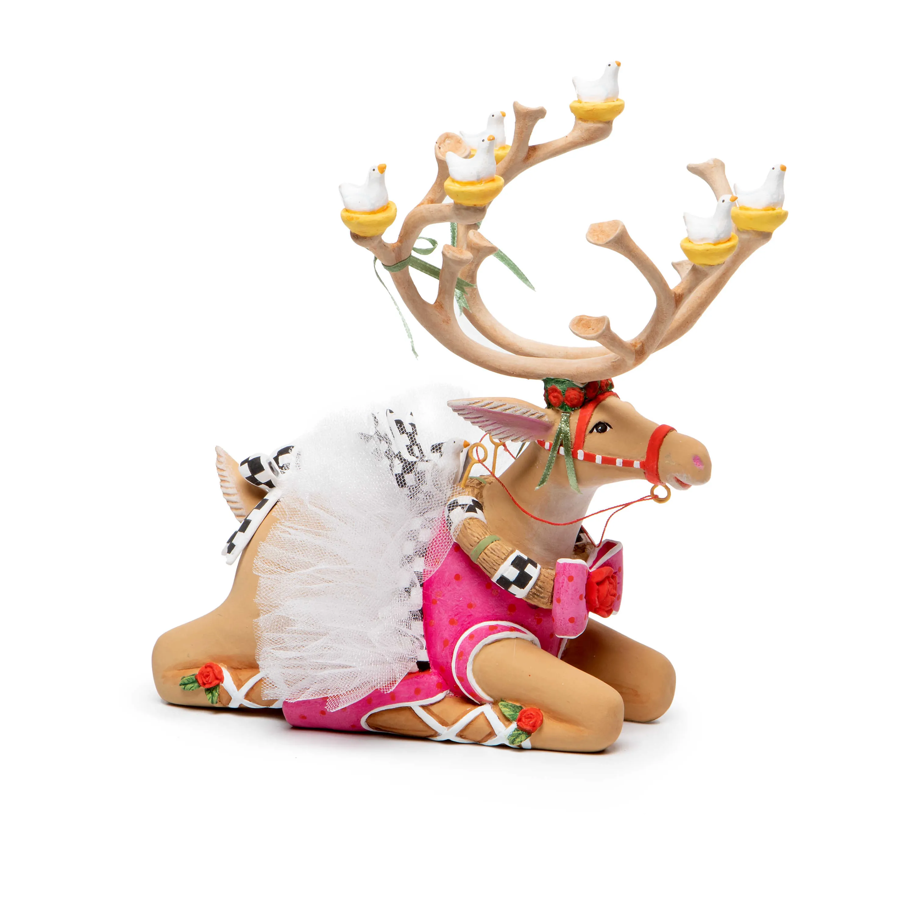 Patience Brewster Dash Away Sitting Dancer Reindeer Figure
