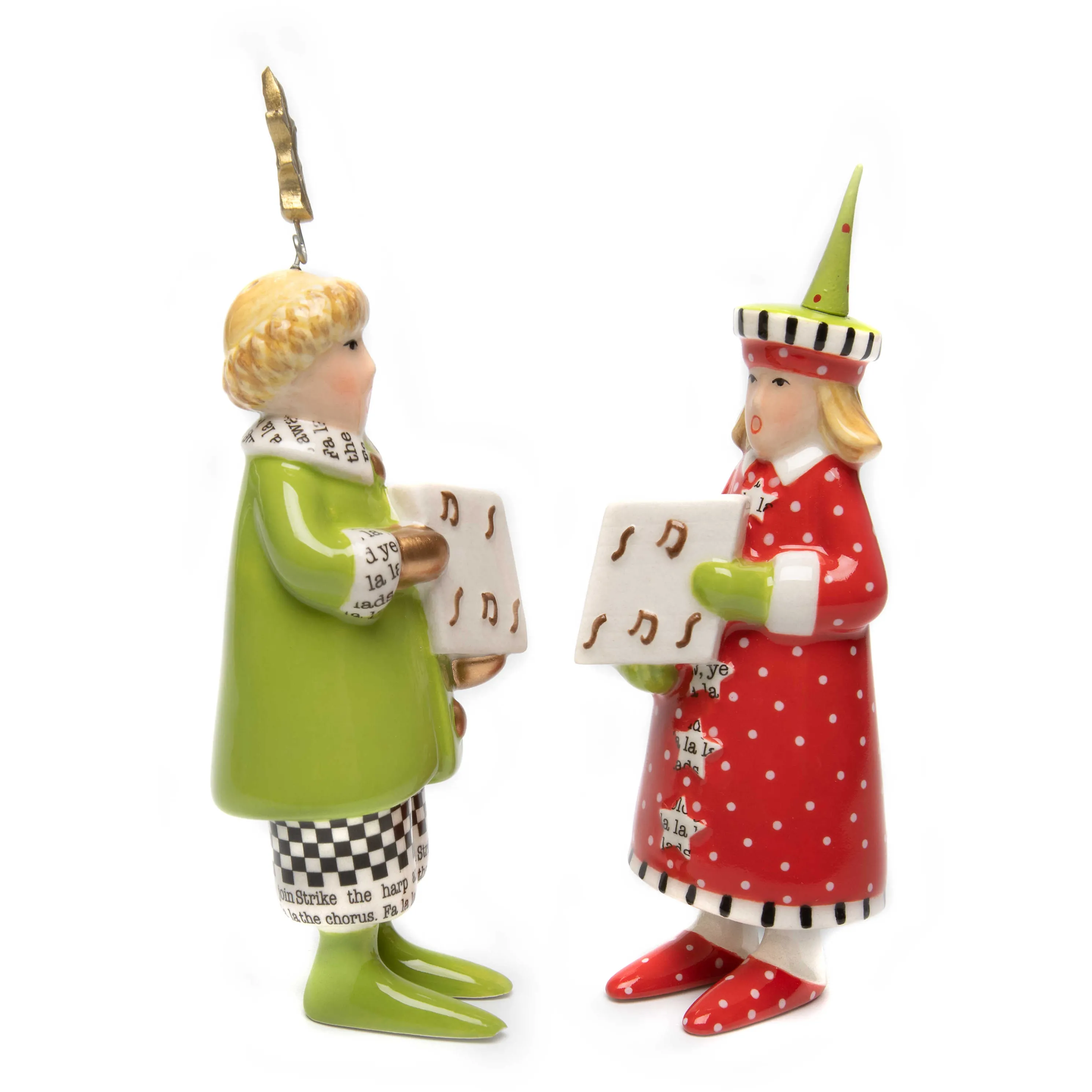 Patience Brewster Holiday Carolers Salt & Pepper Set