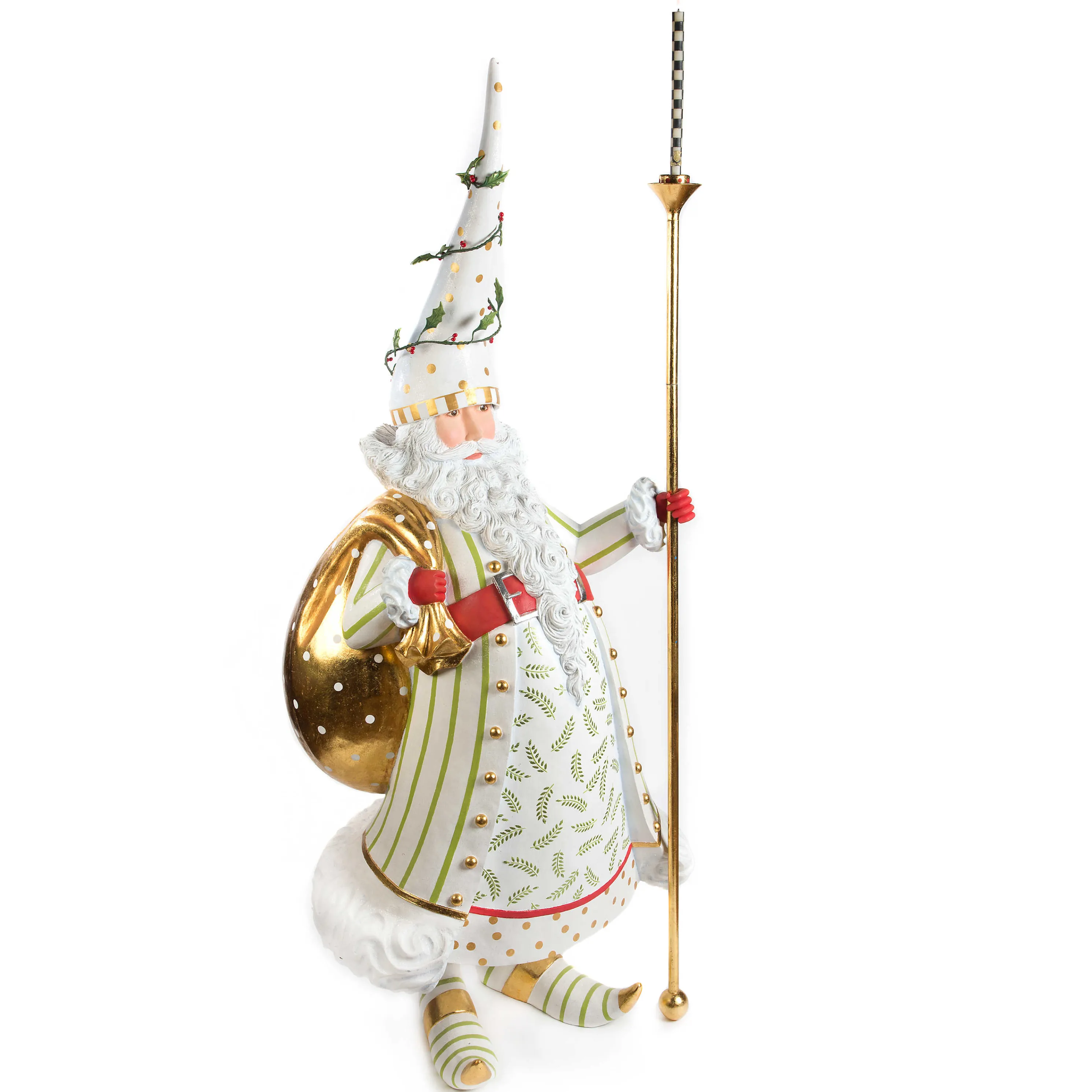 Patience Brewster Dash Away Candlelight Santa Display Figure