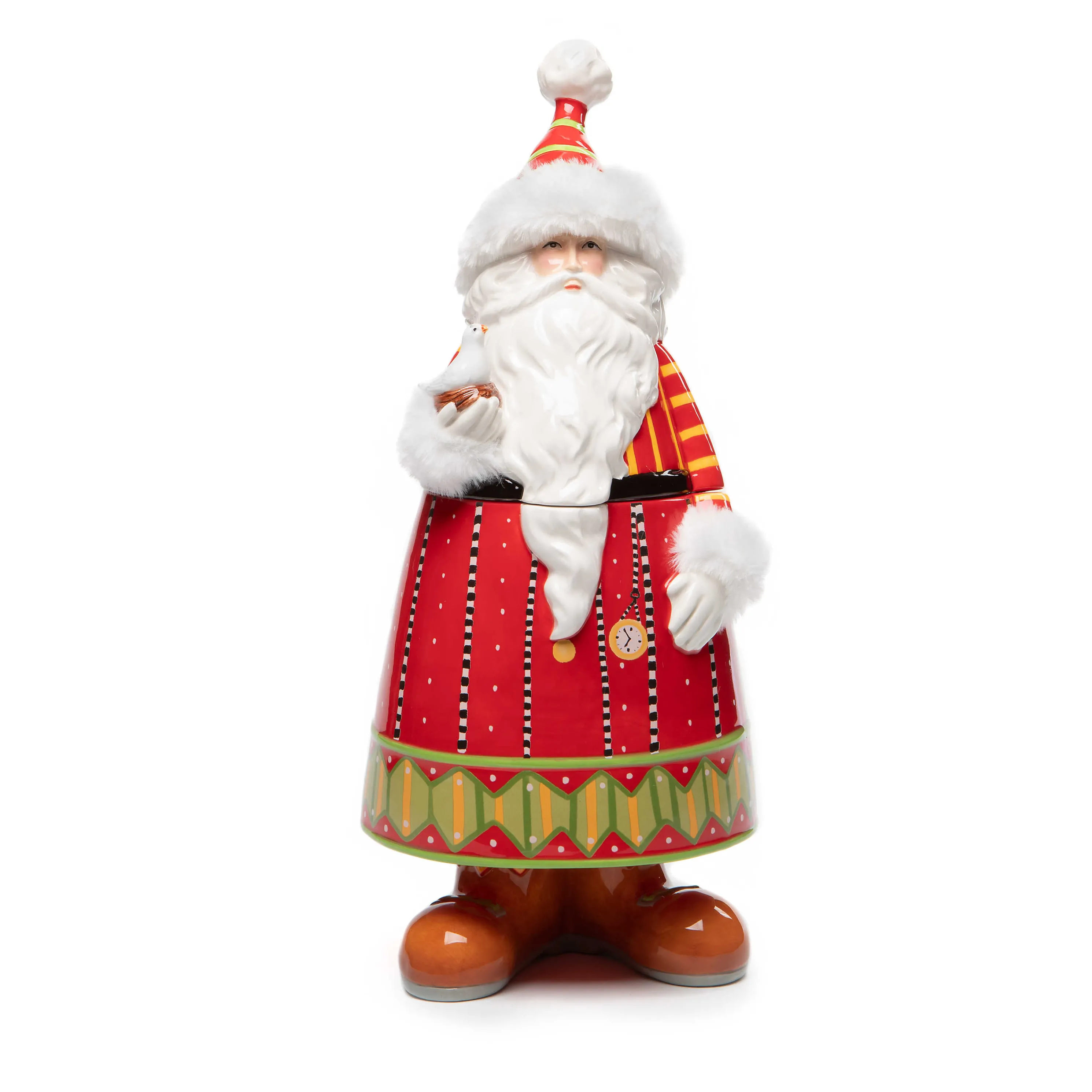 Patience Brewster Dash Away Santa Cookie Jar