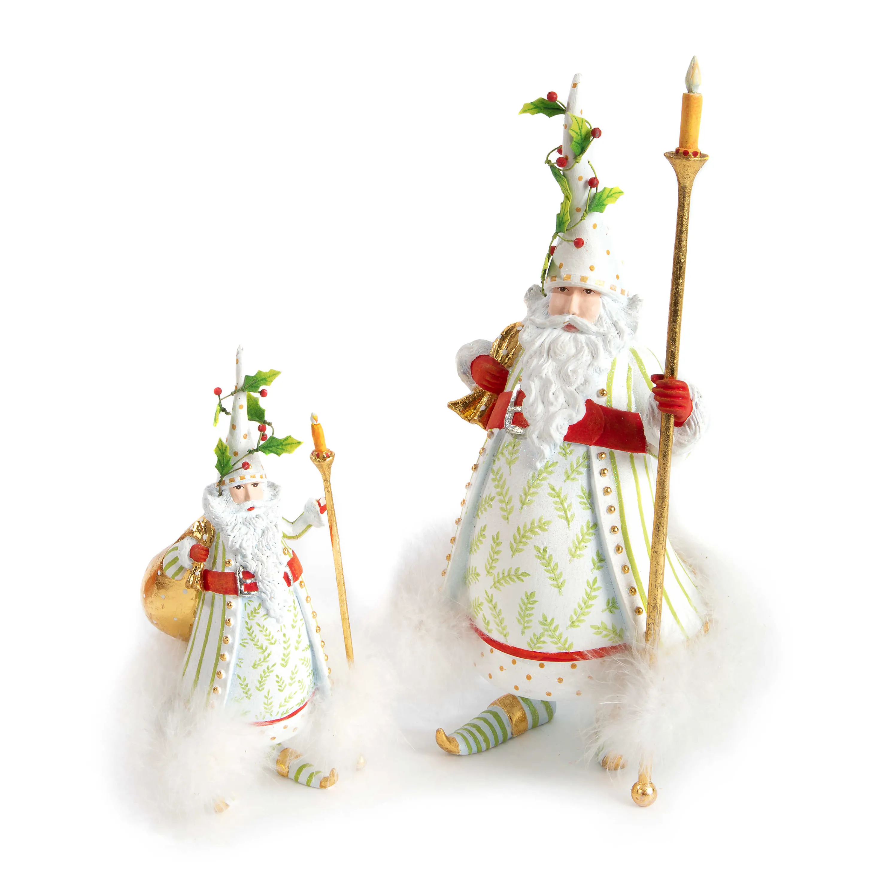 Patience Brewster Dash Away Candlelight Santa Figure