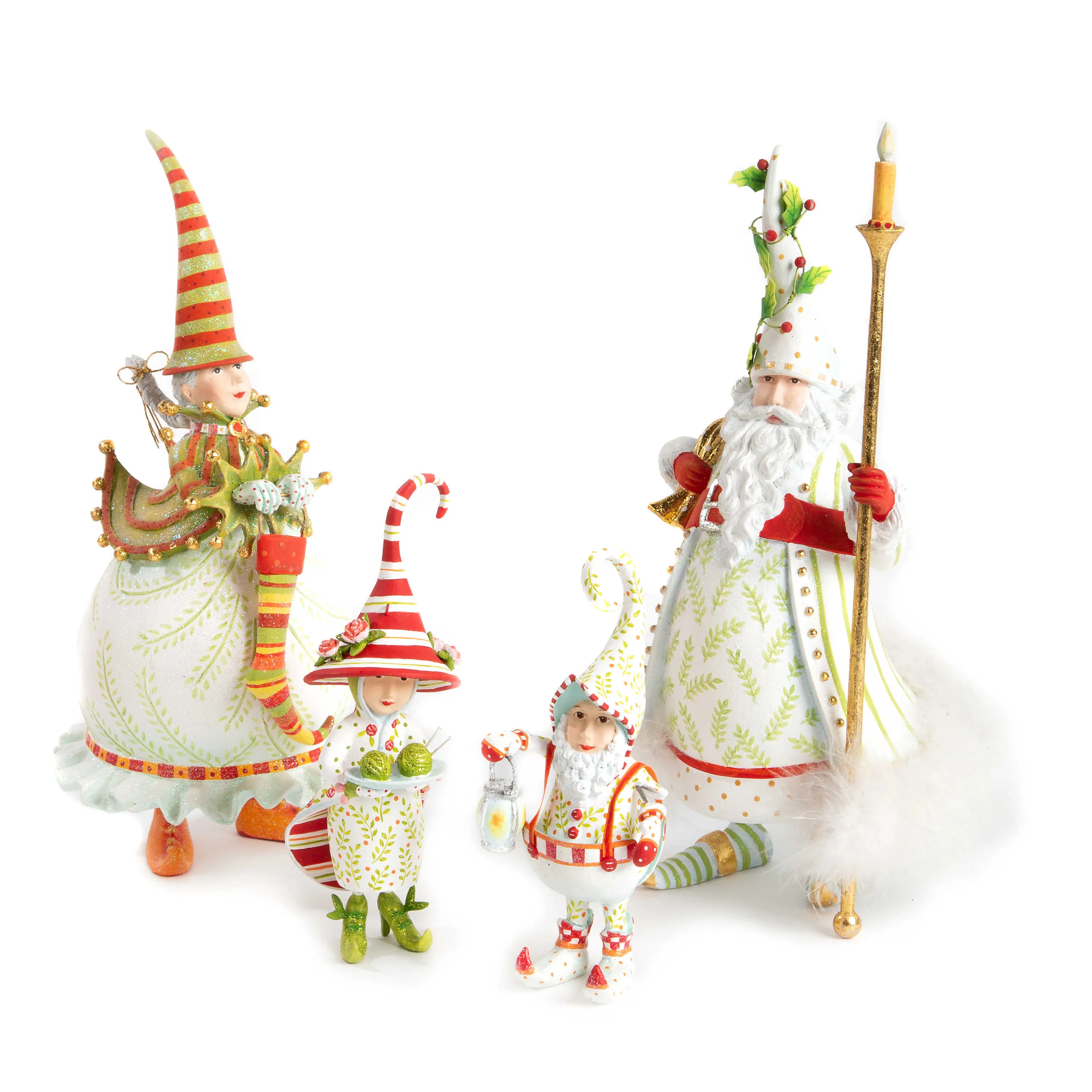 Patience Brewster Dash Away Candlelight Santa Figure