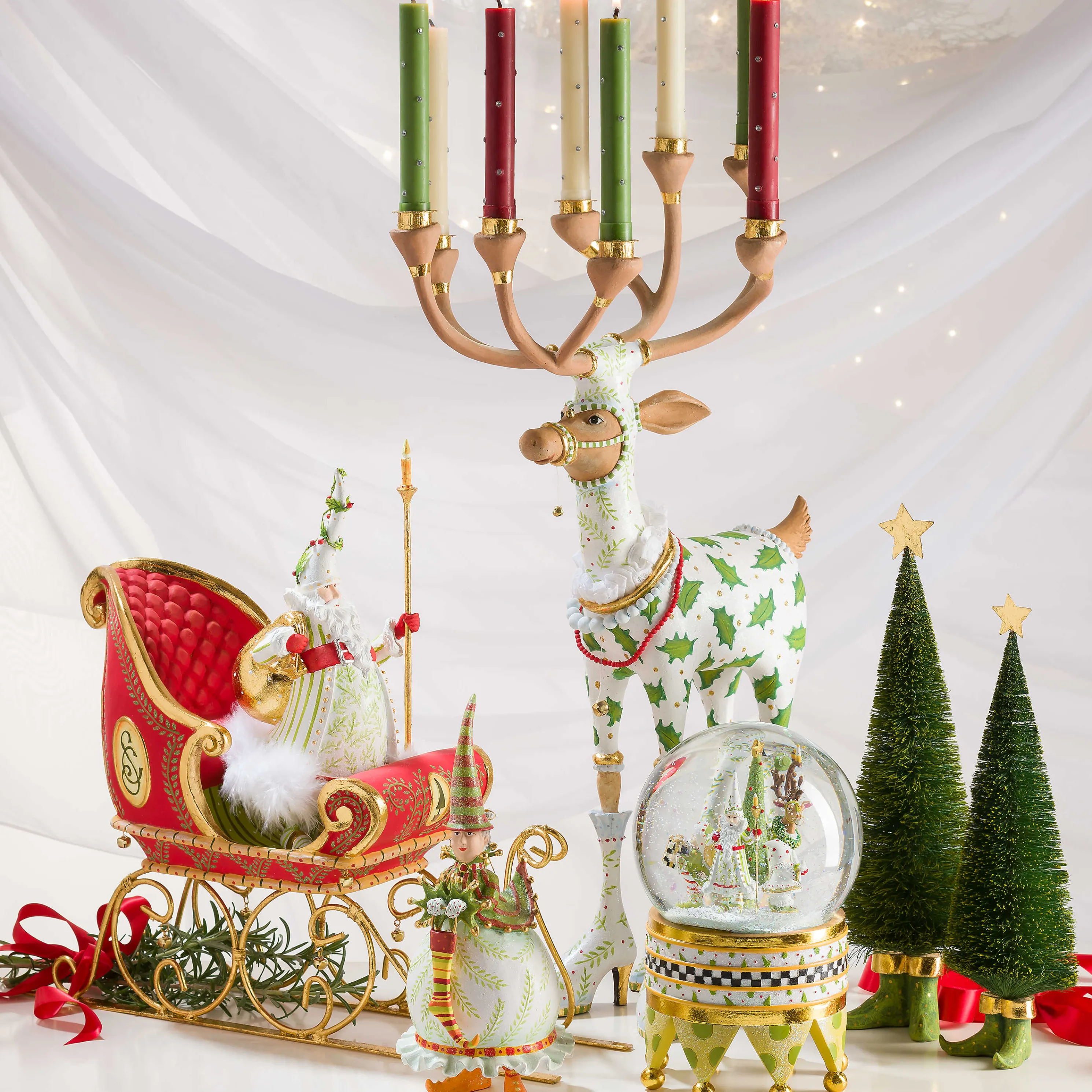 Patience Brewster Dash Away Mrs. Santa Figure