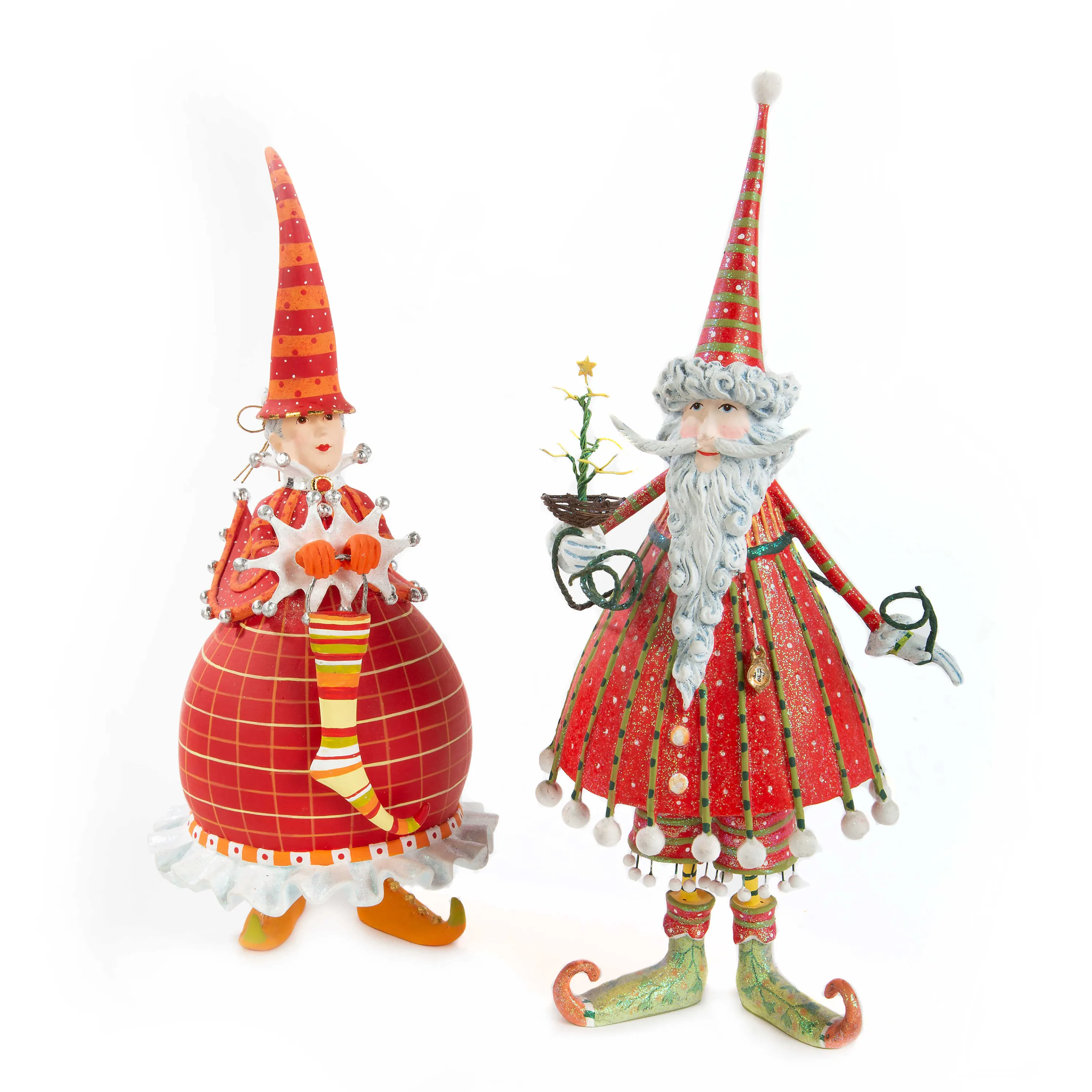 Patience Brewster Dash Away Dashing Santa Figure