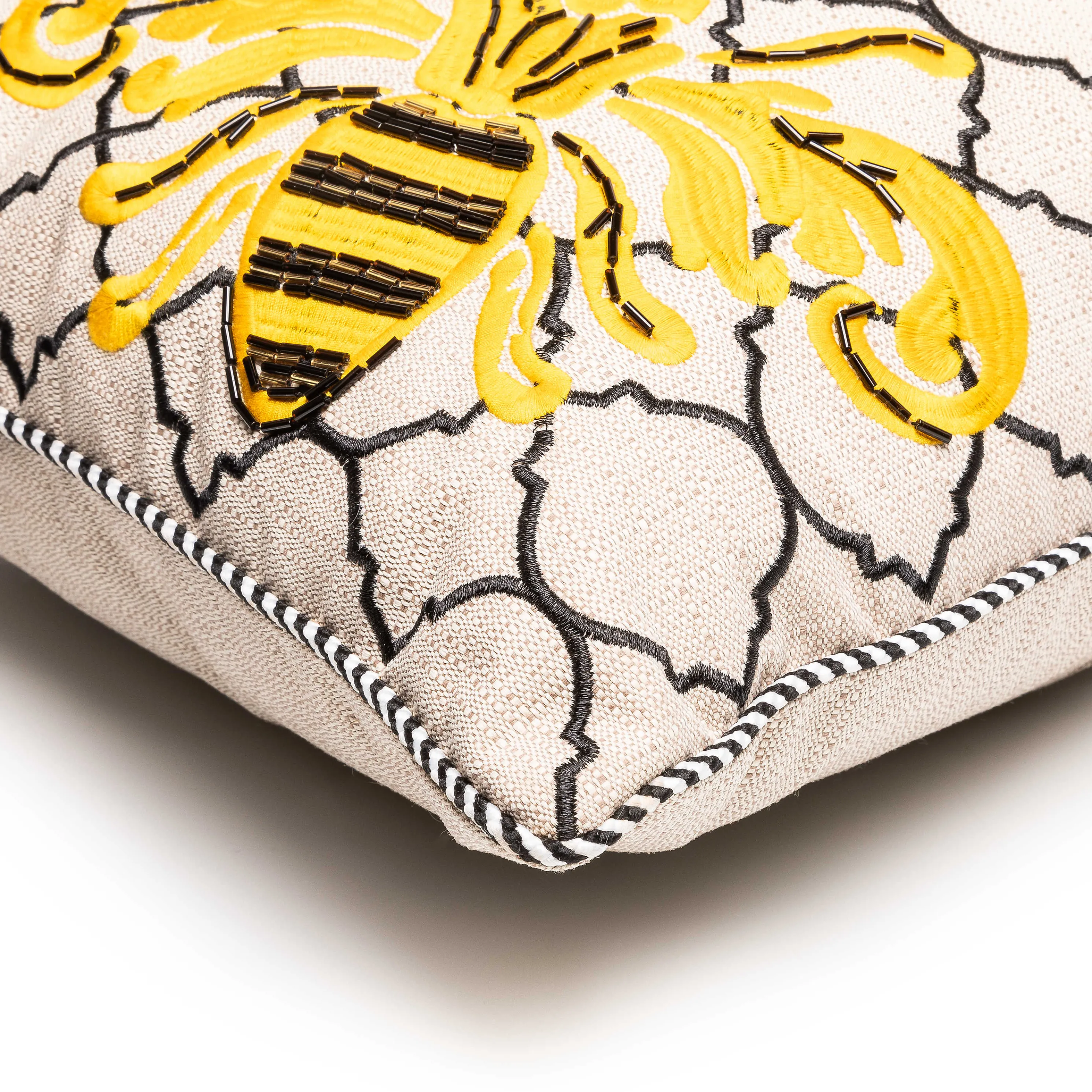 Queen Bee Outdoor Lumbar Pillow
