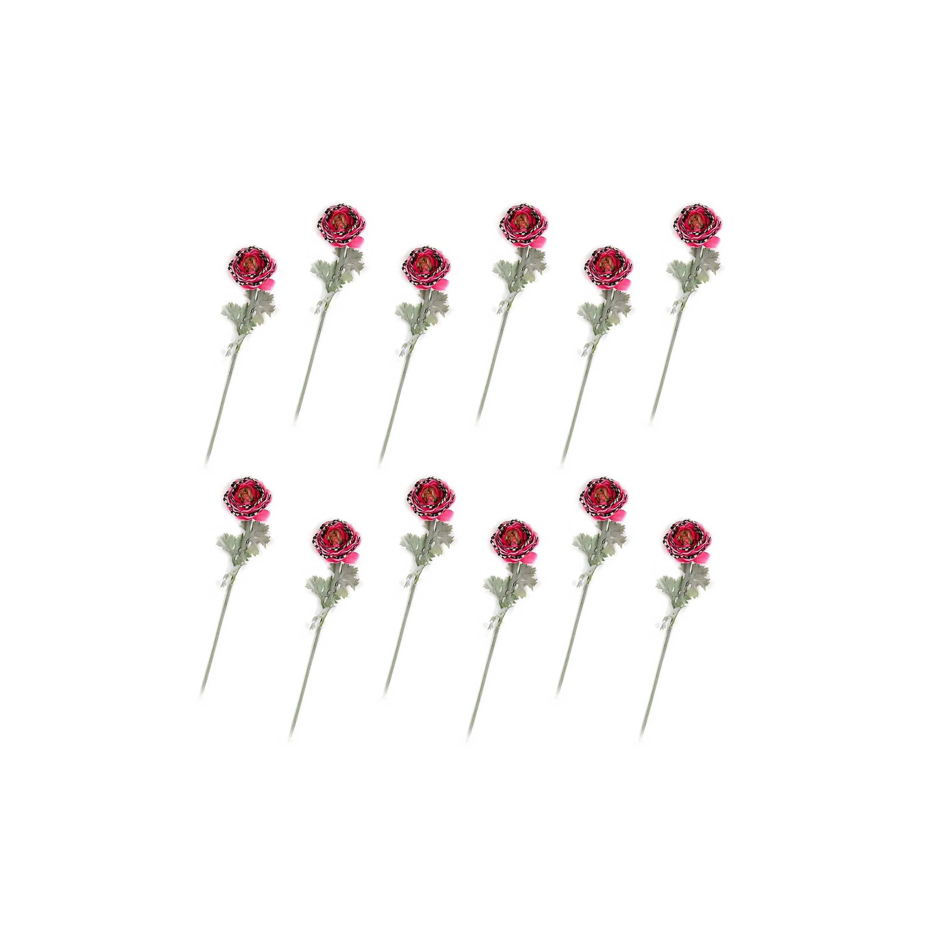 Ranunculus Bouquet - Pink - Set Of 12
