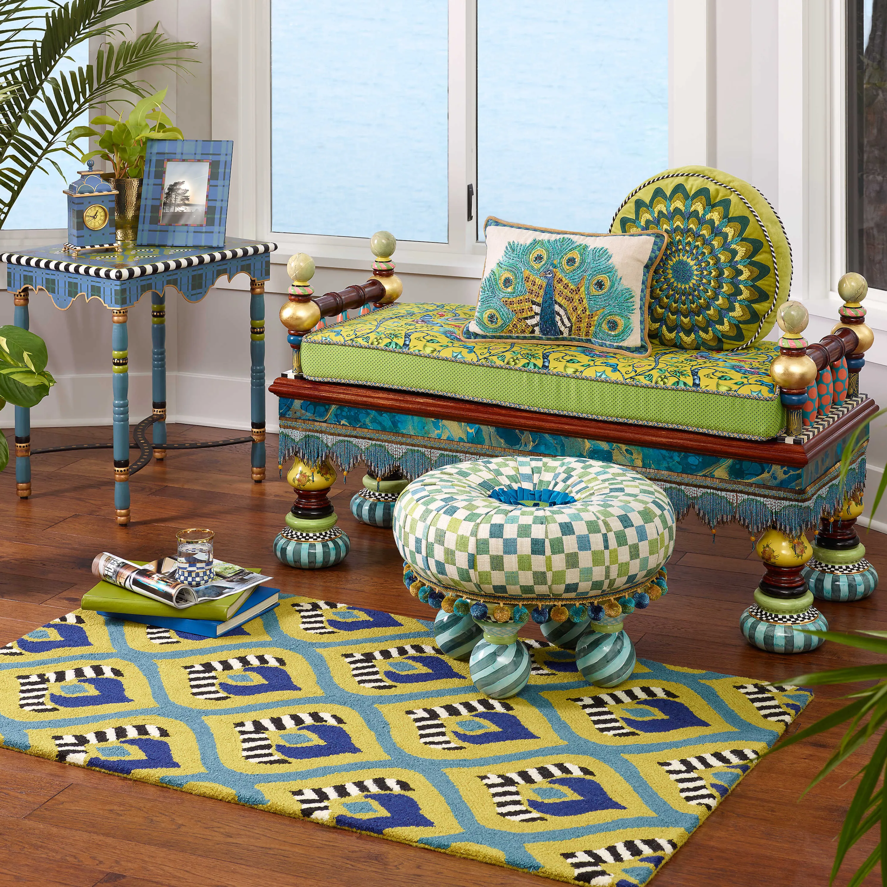 Ridiculous Peacock Bench