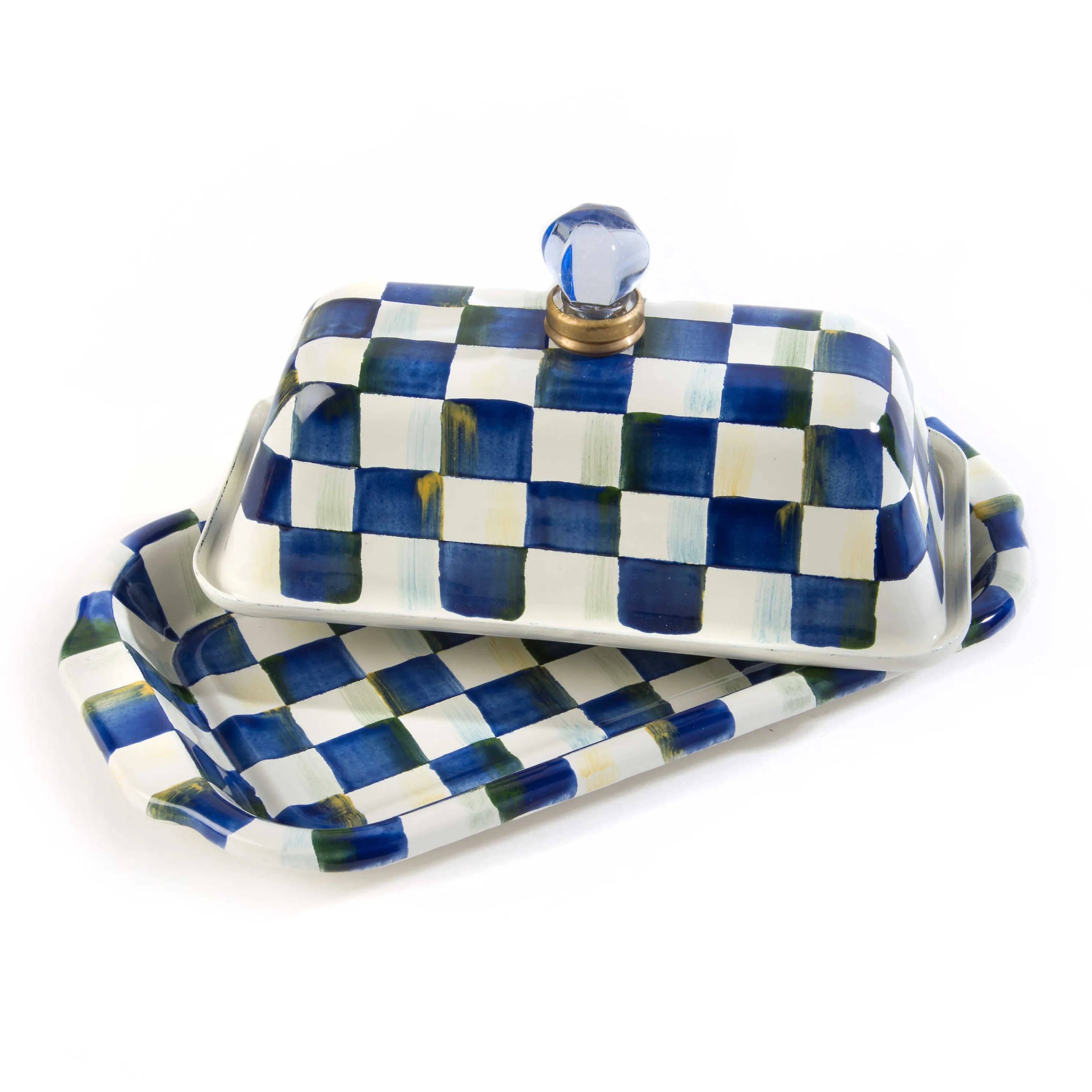 Royal Check Enamel Butter Box