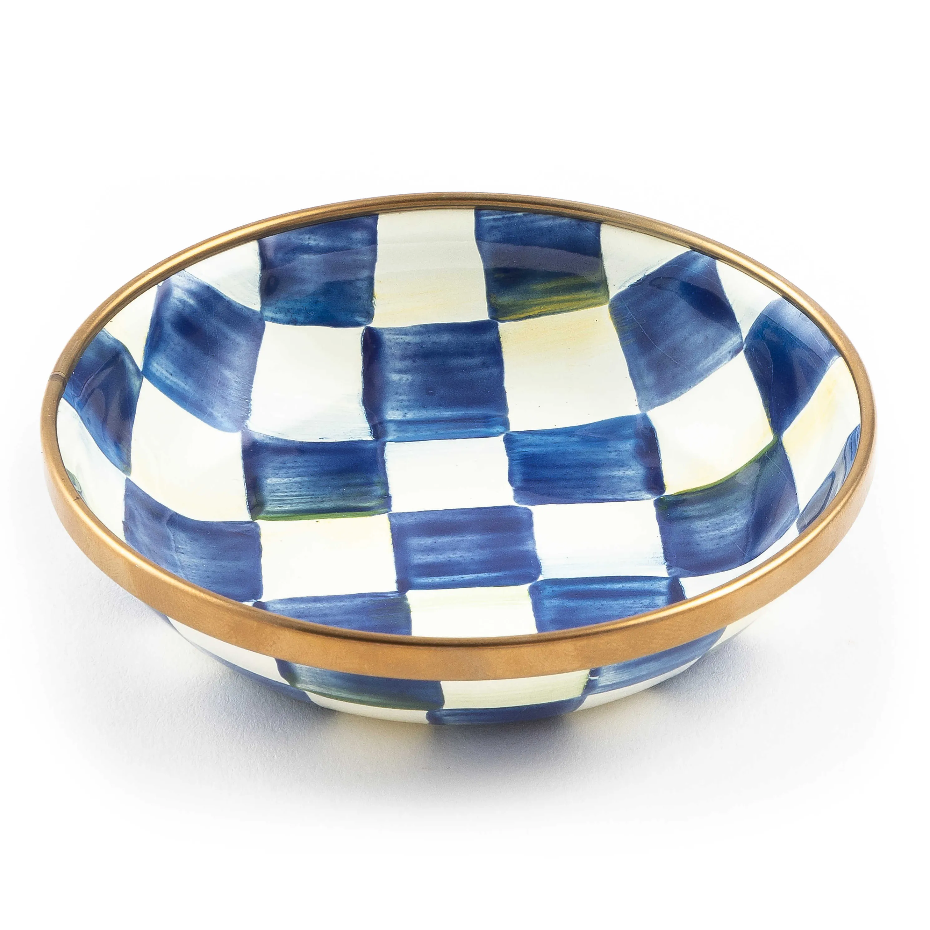 Royal Check Enamel Dipping Bowl