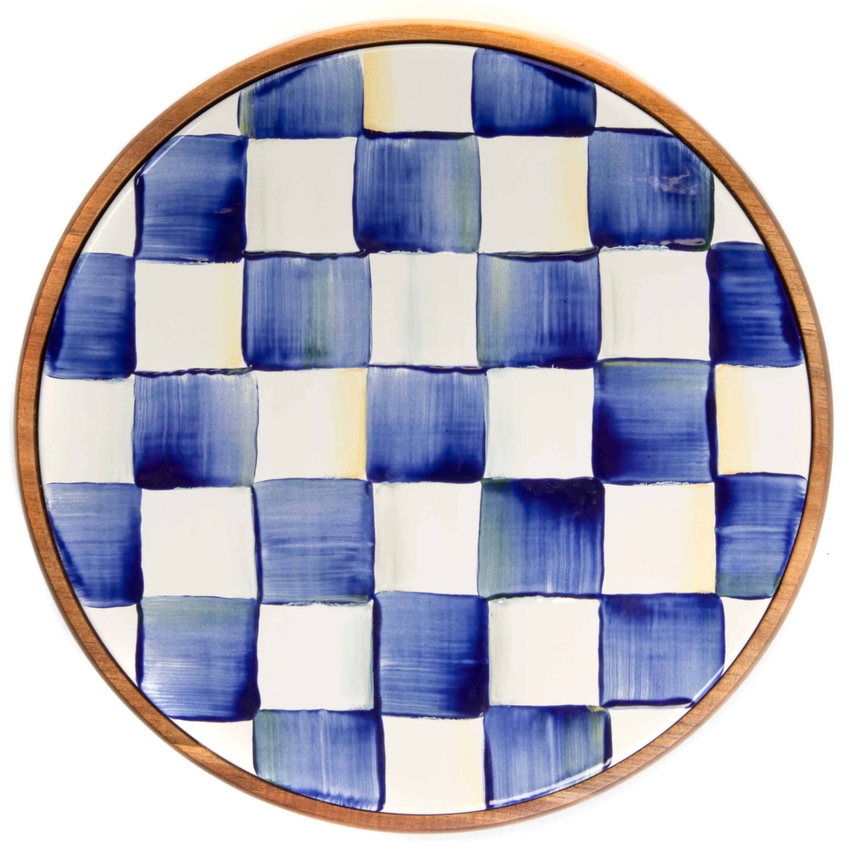 Royal Check Enamel Trivet - Large