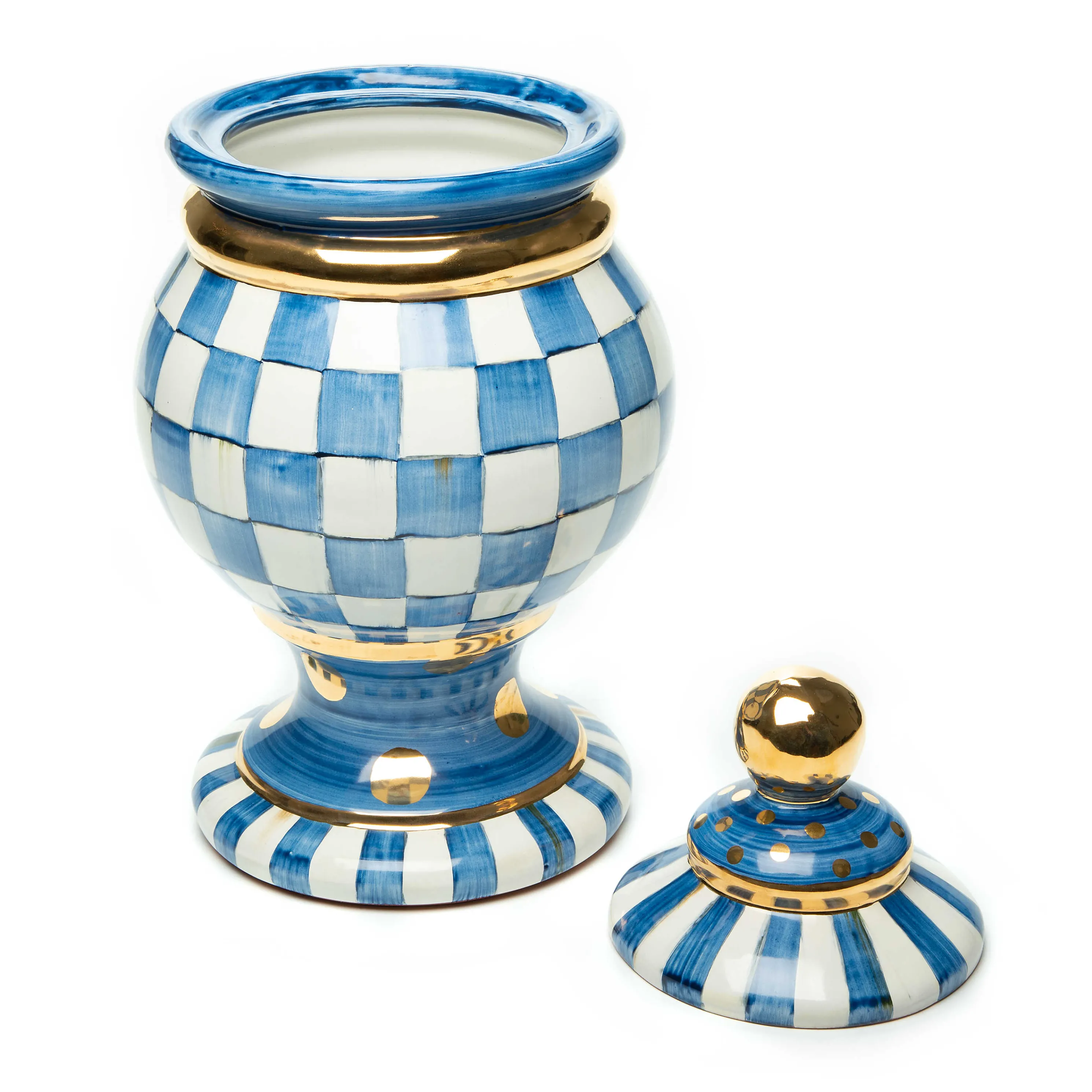 Royal Check Globe Canister