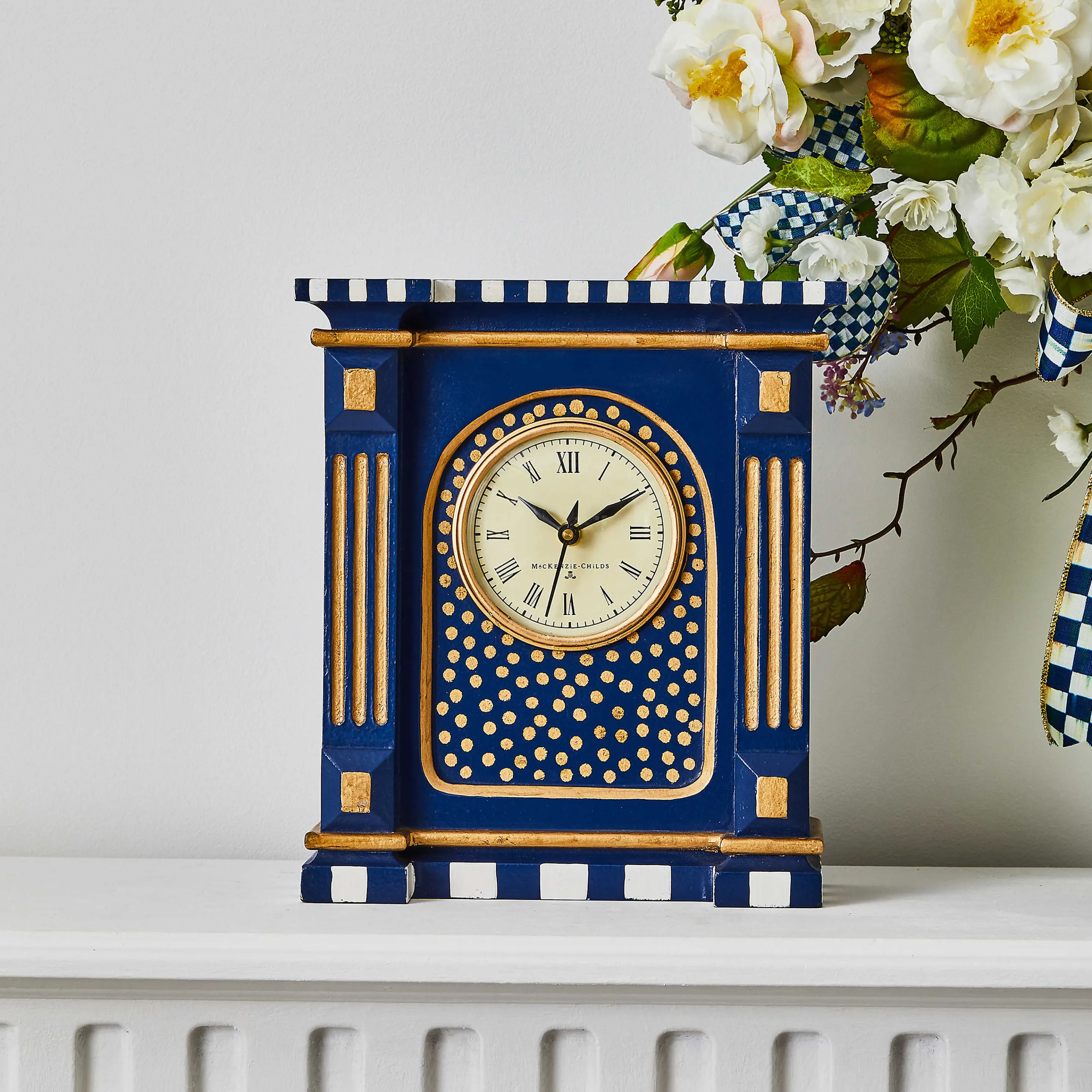 Royal Check Mantel Clock