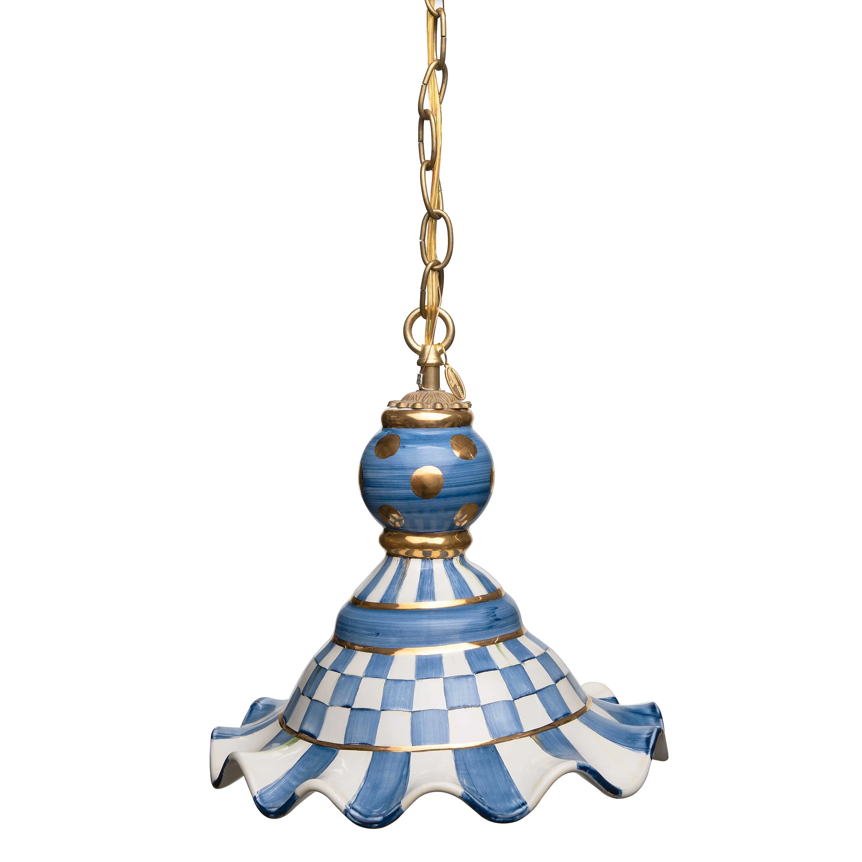 Royal Check Pendant Lamp - Medium
