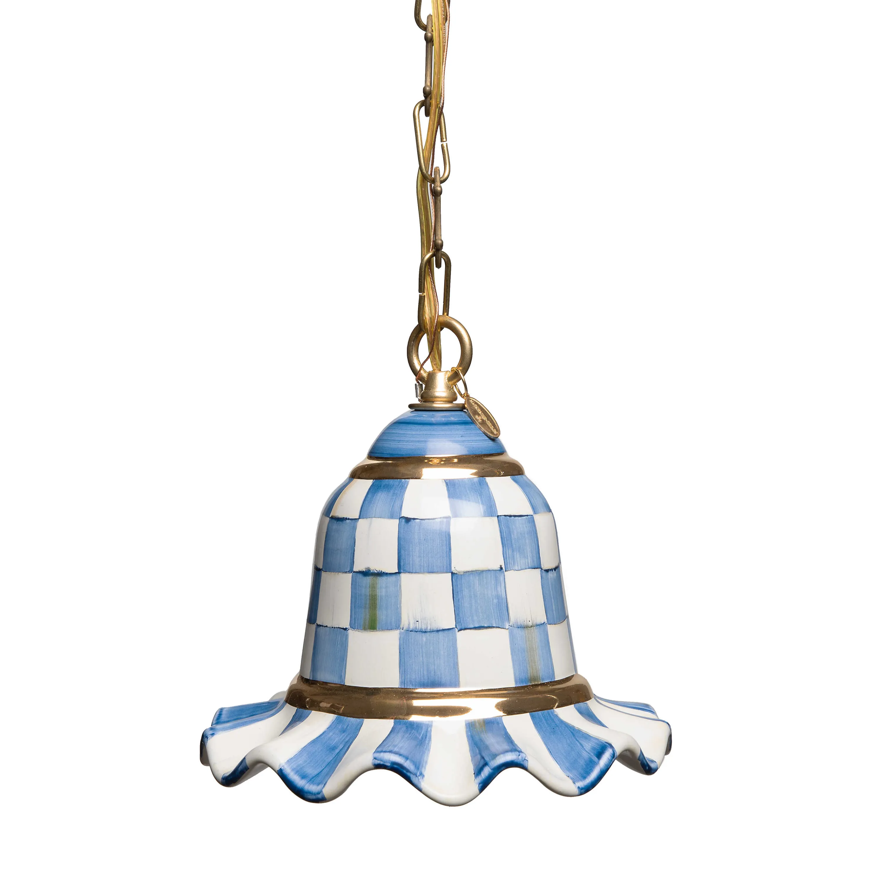 Royal Check Pendant Lamp - Small