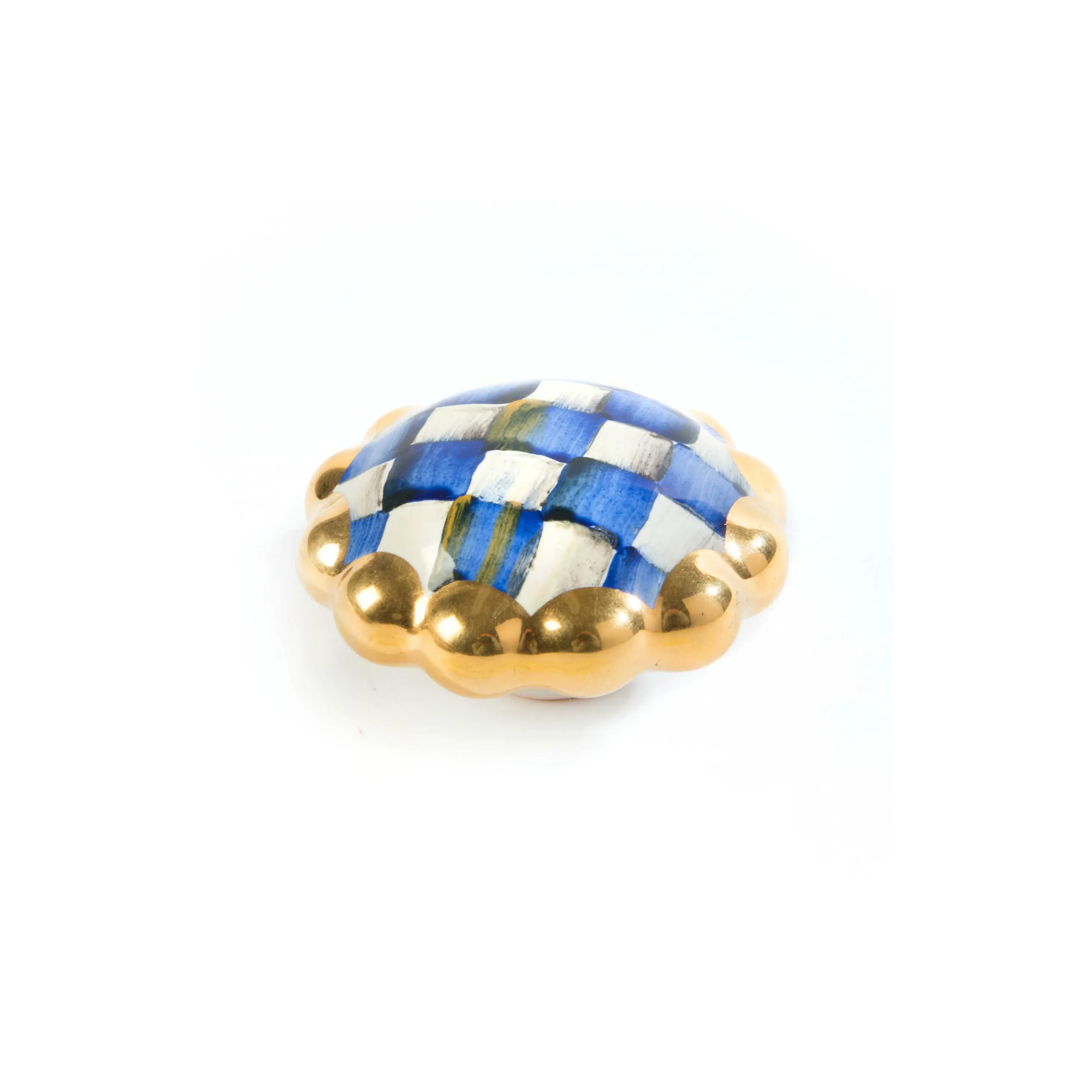 Royal Check Round Knob