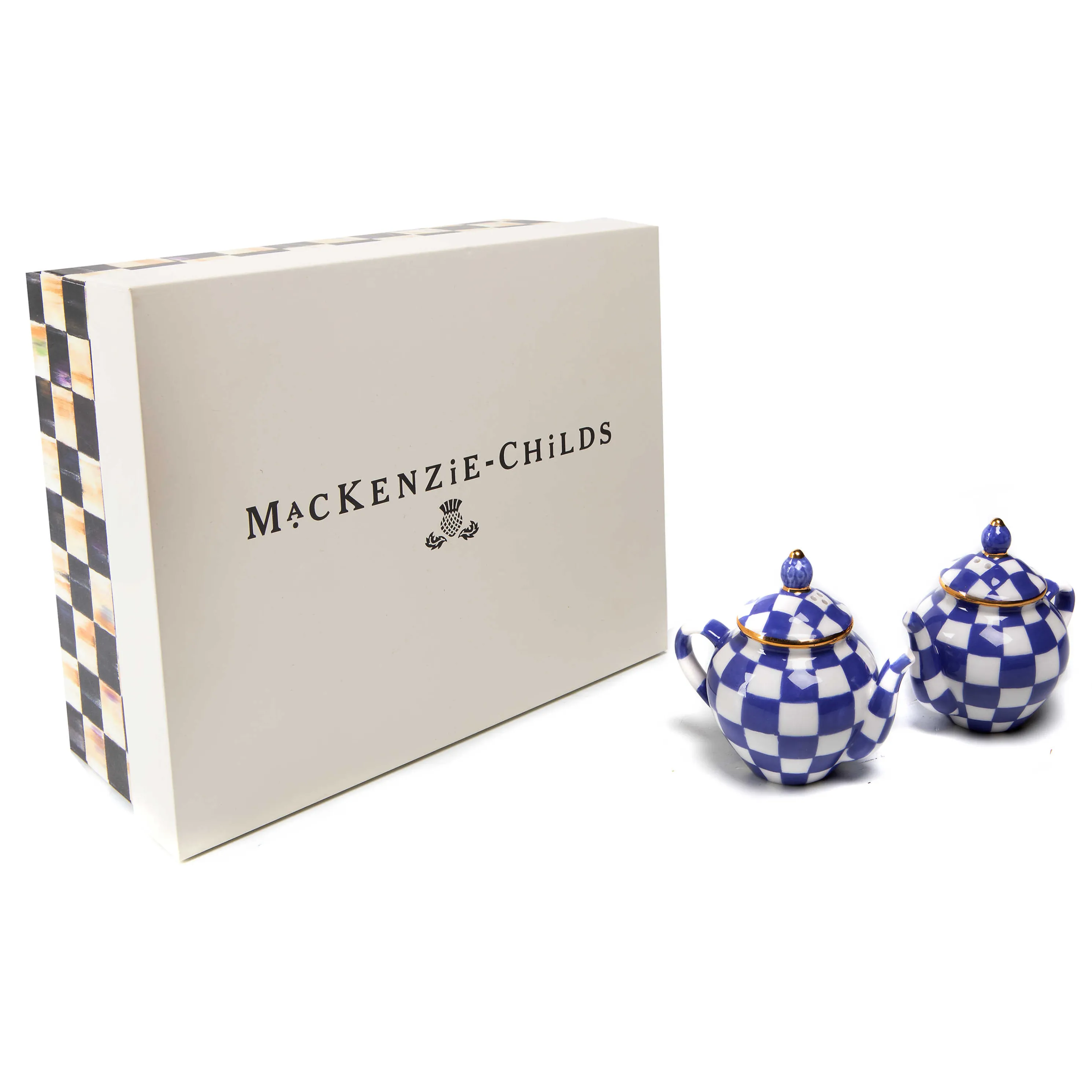 Royal Check Teapot Salt & Pepper Set