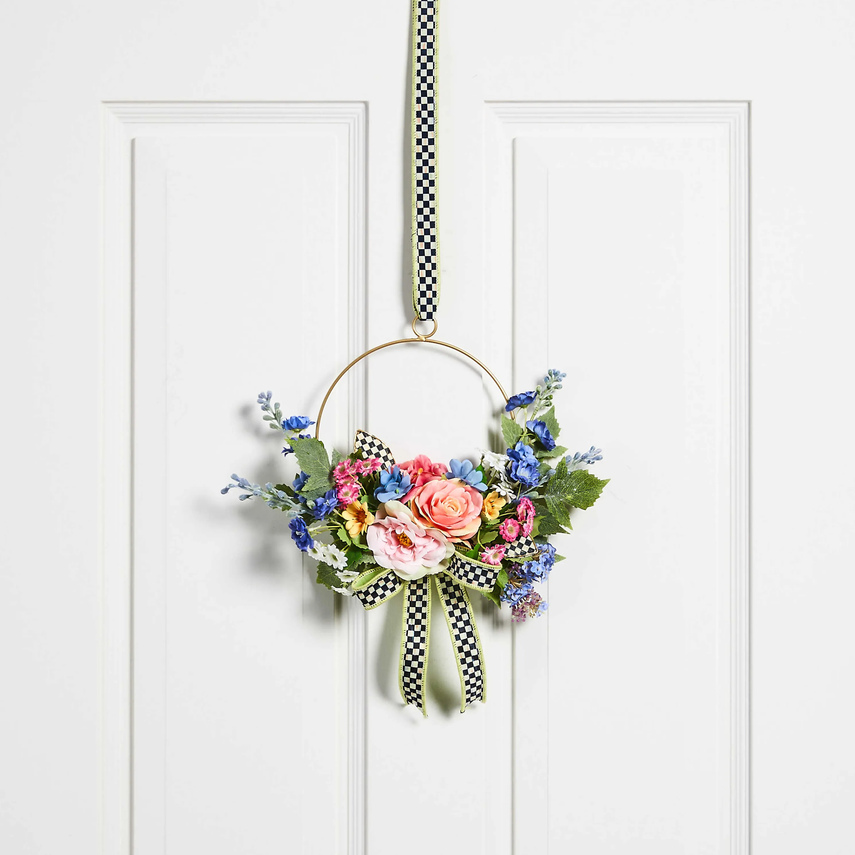 Spring Blooms Hoop Wreath