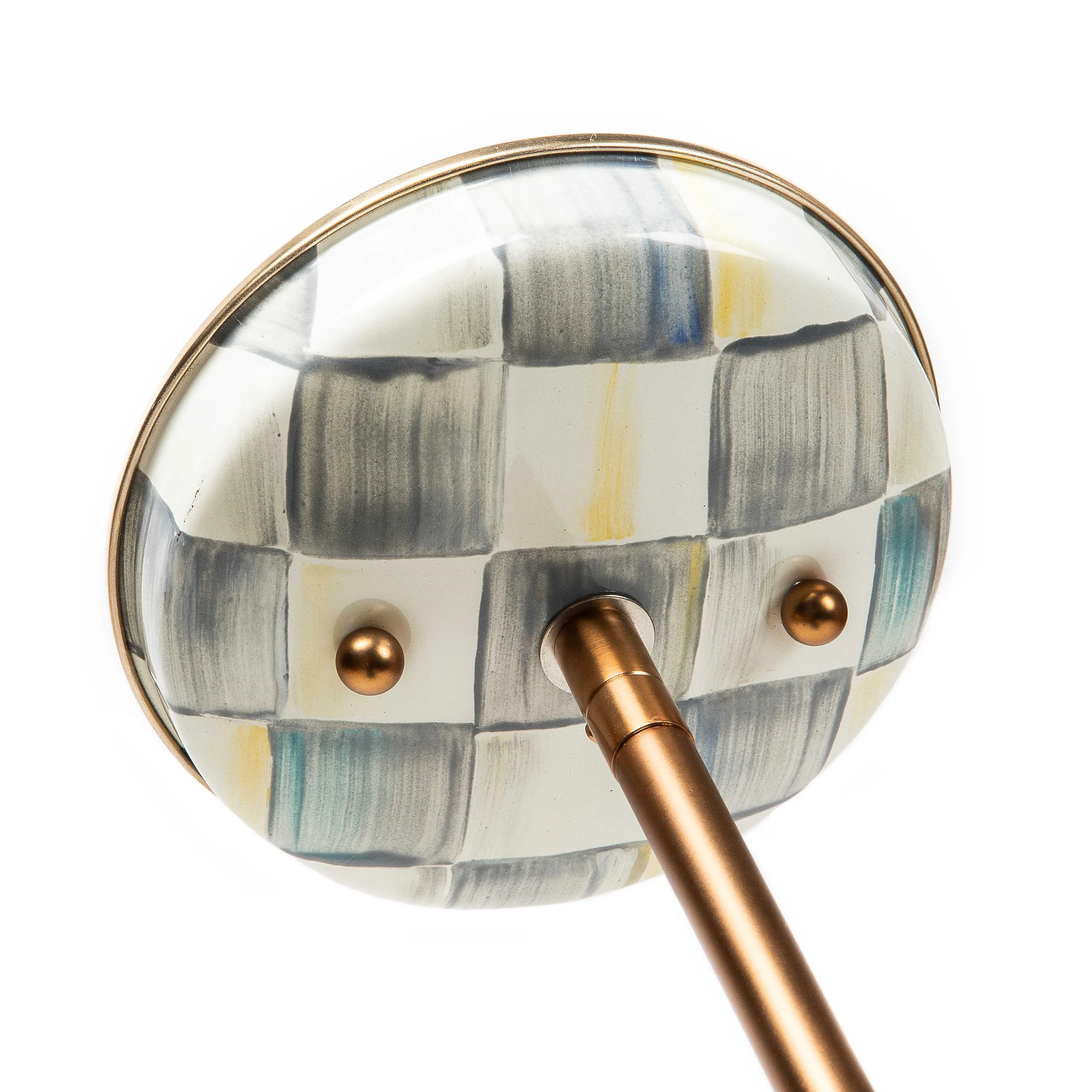 Sterling Check Barn Pendant Lamp -12"