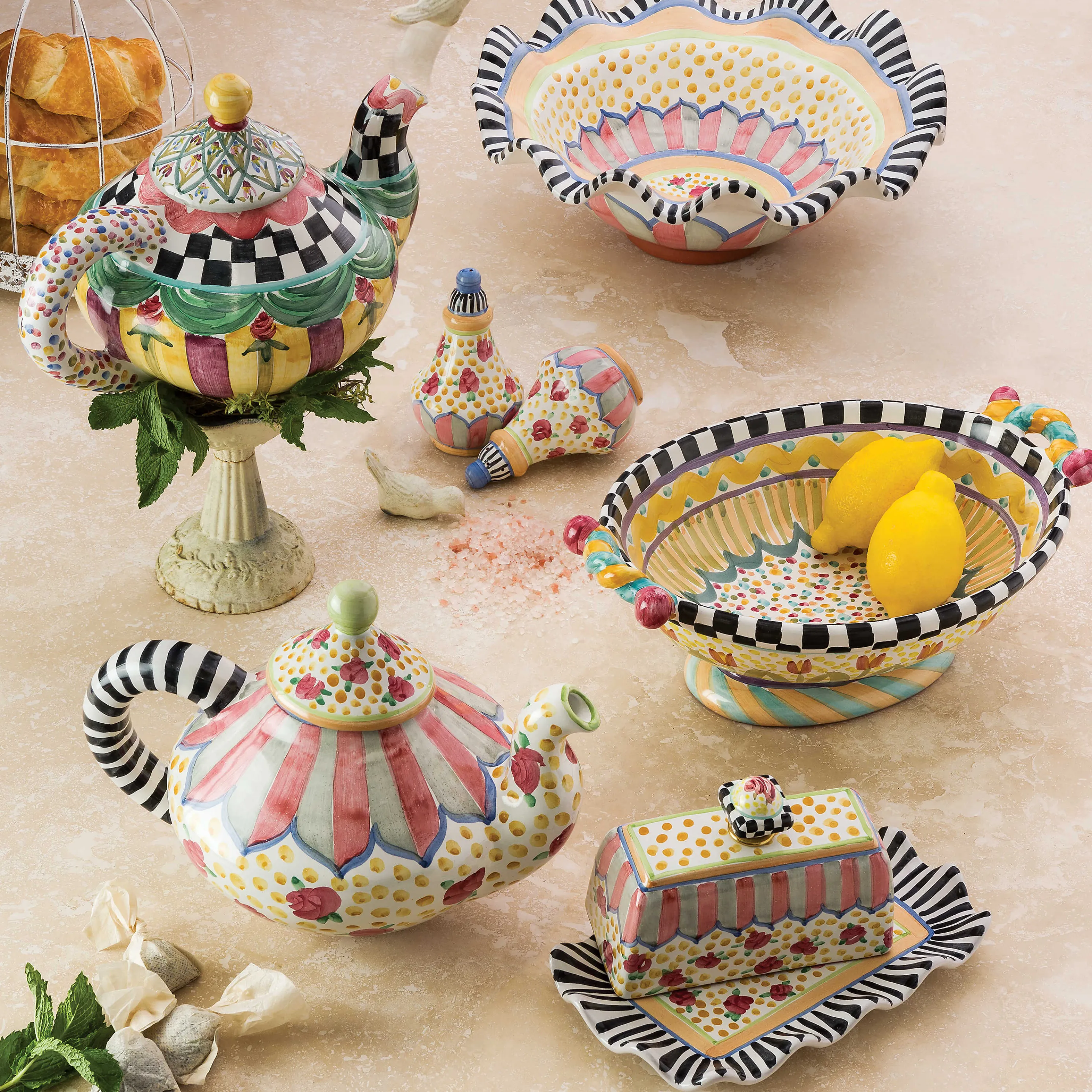 Taylor Large Footed Serving Dish - Odd Fellows