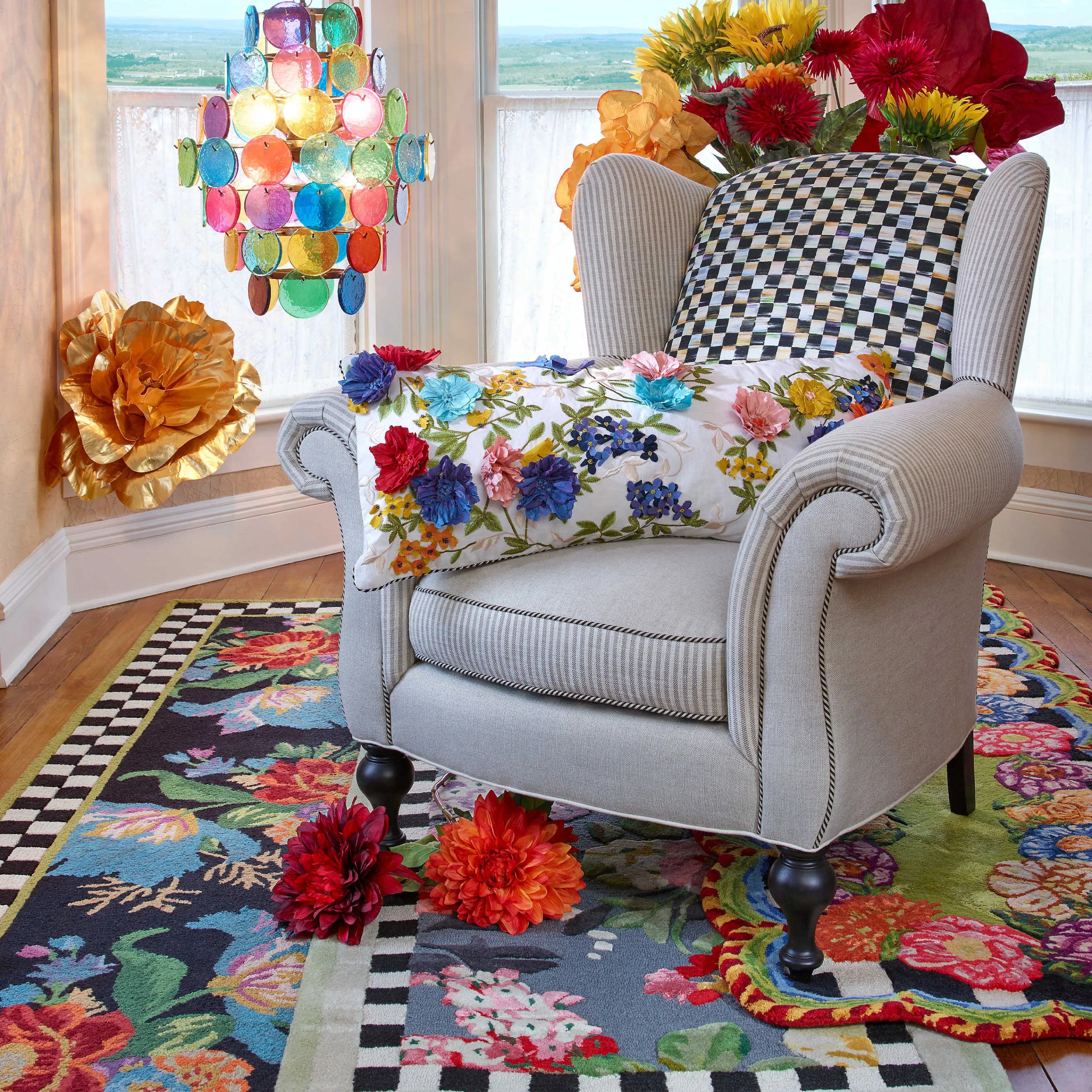 Tudor Rose Rug - 2'8" X 8' Runner