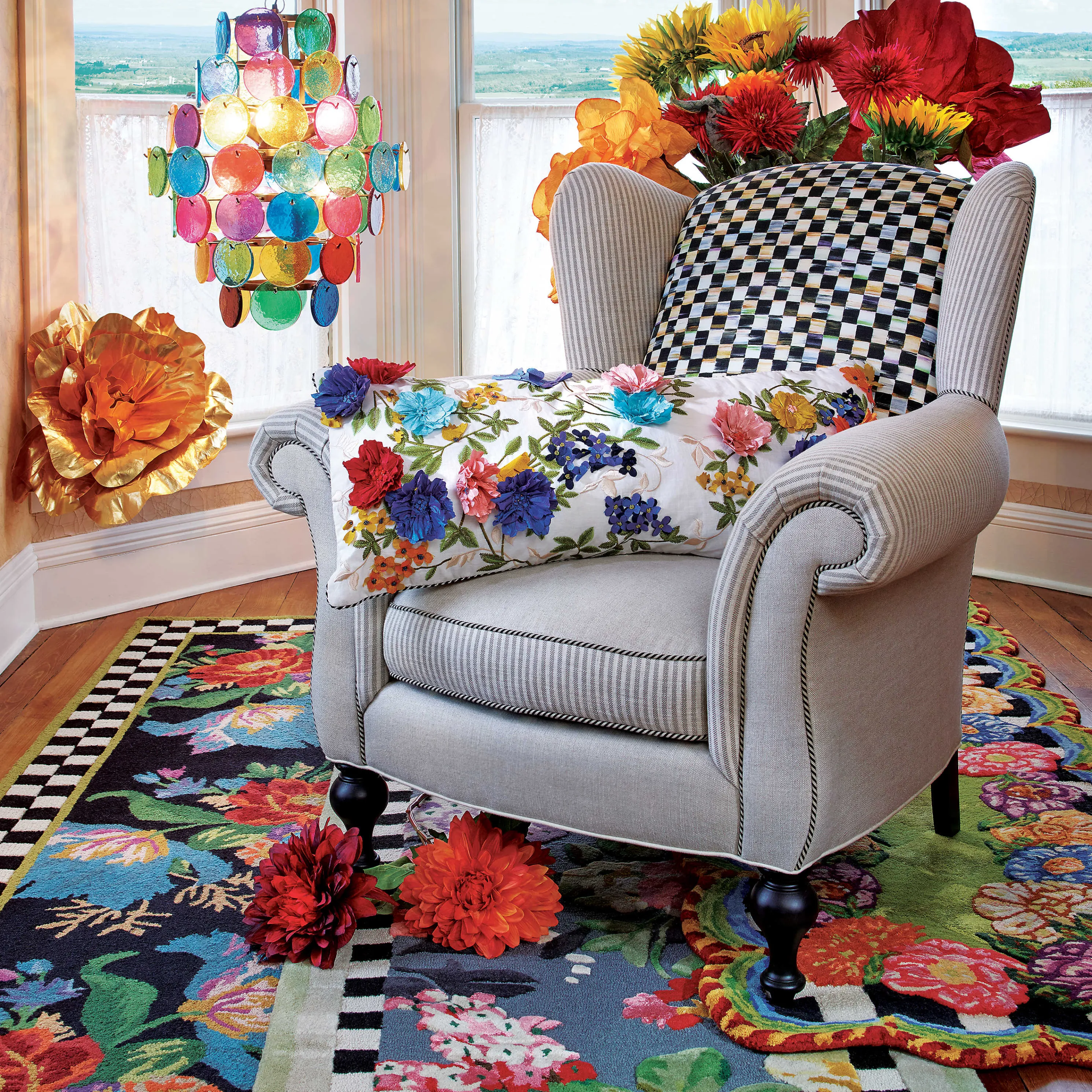 Tudor Rose Rug - 2'8" X 8' Runner