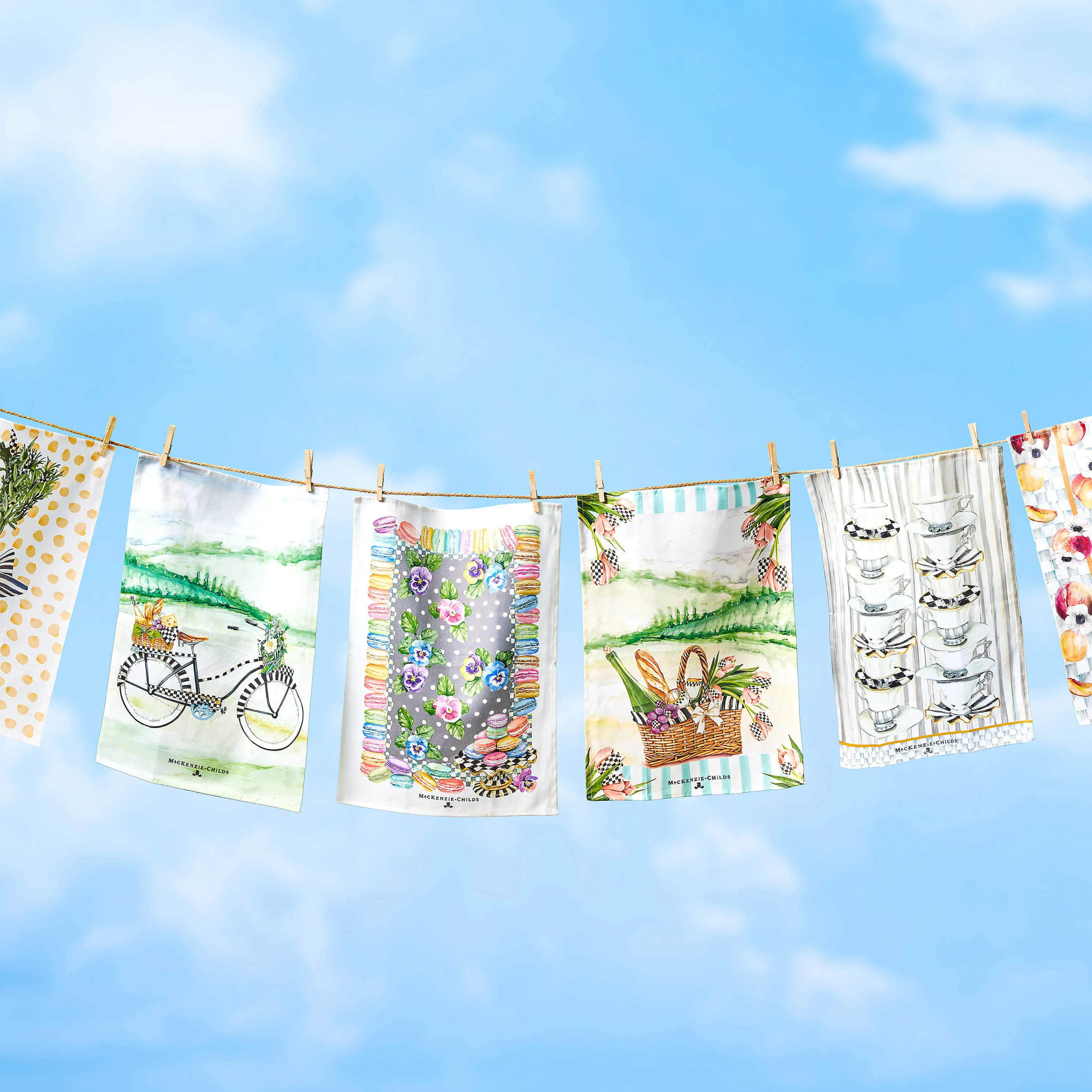 Vino Alfresco Dish Towel