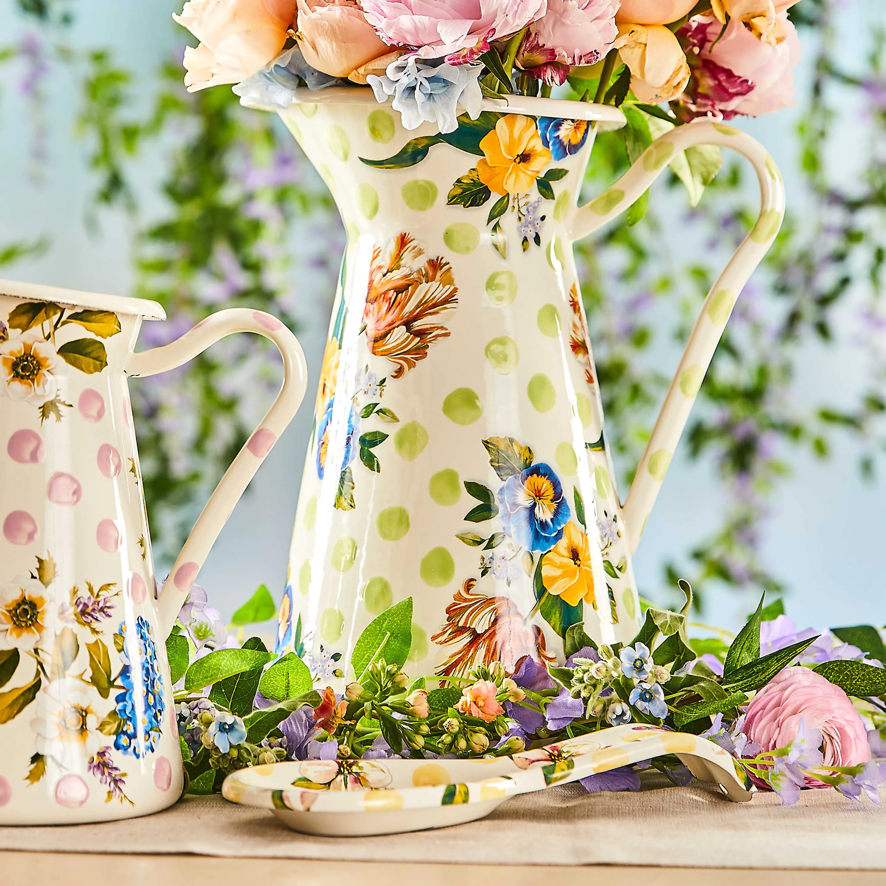 Wildflowers Enamel Spoon Rest - Yellow