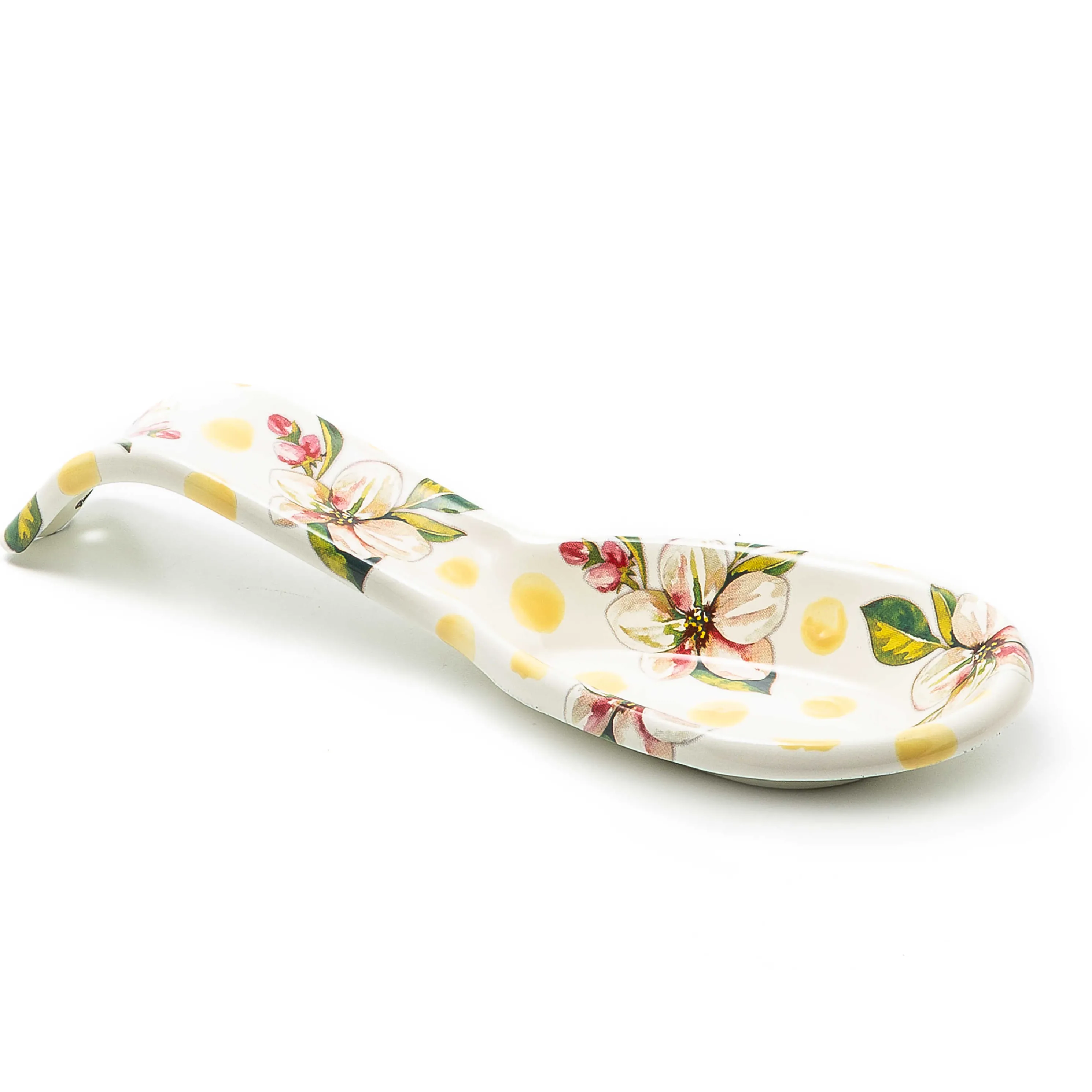 Wildflowers Enamel Spoon Rest - Yellow