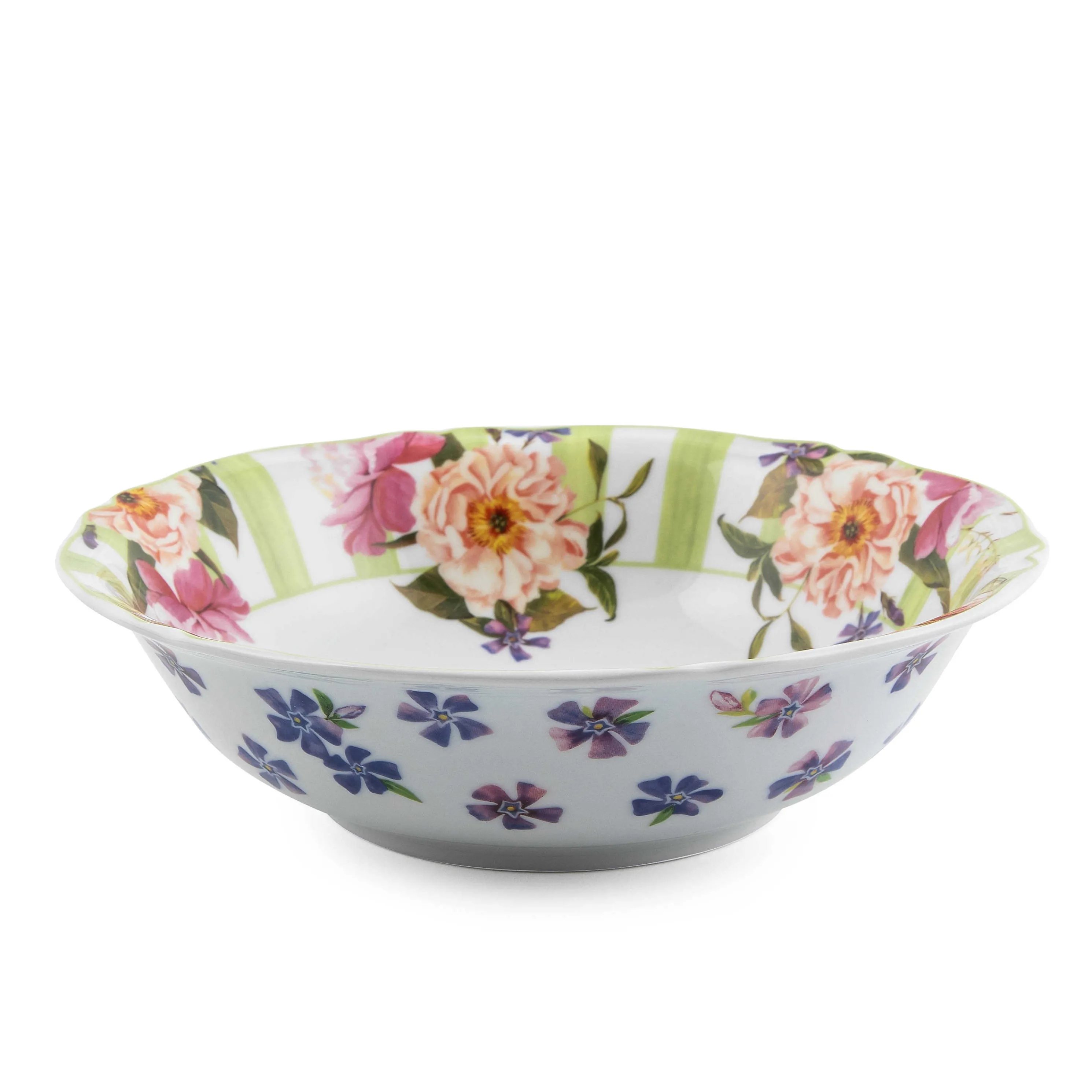 Wildflowers Serving Bowl - Green