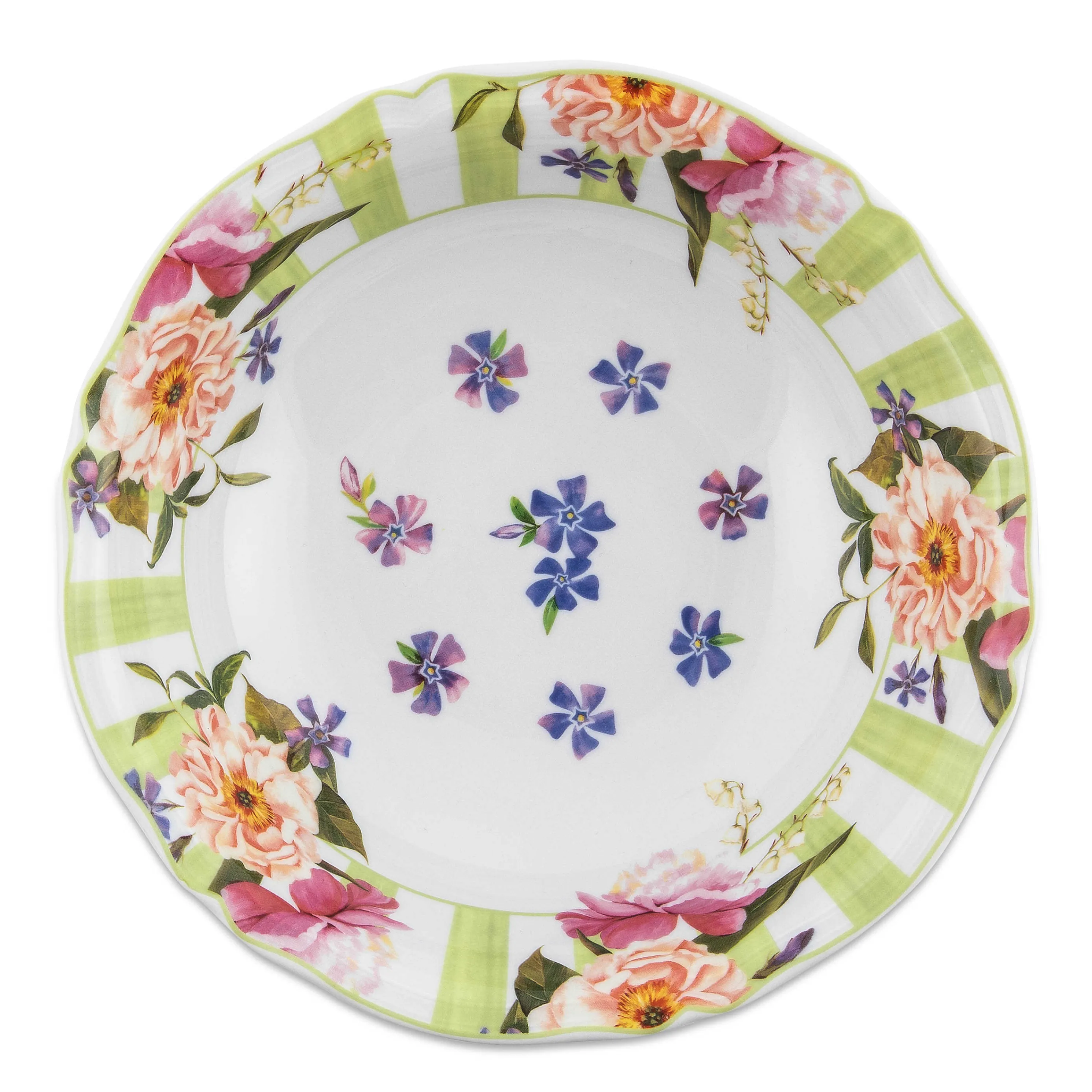 Wildflowers Serving Bowl - Green