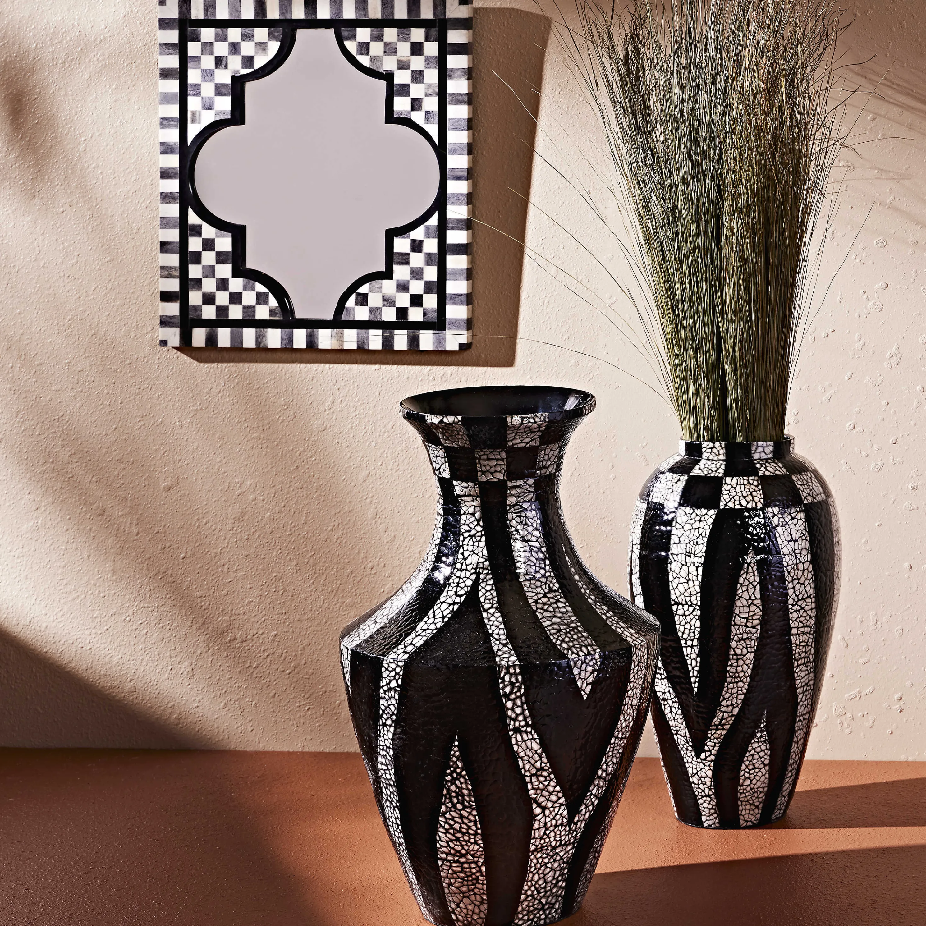 Zebra Floor Vase