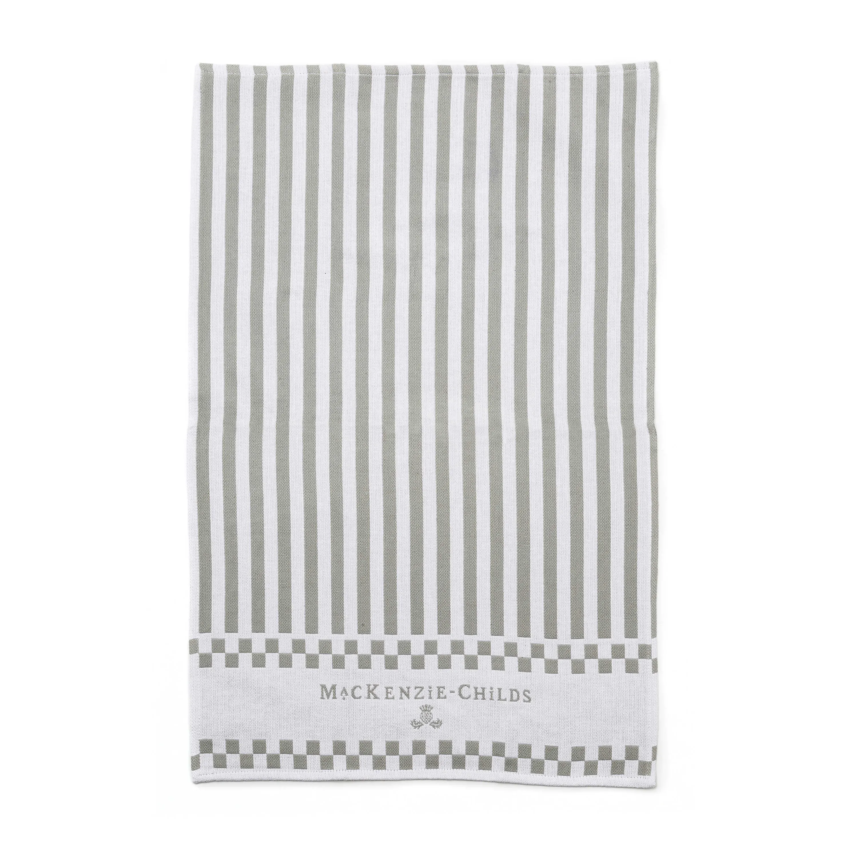 Zig Zag Dish Towels - Sterling - Set Of 3